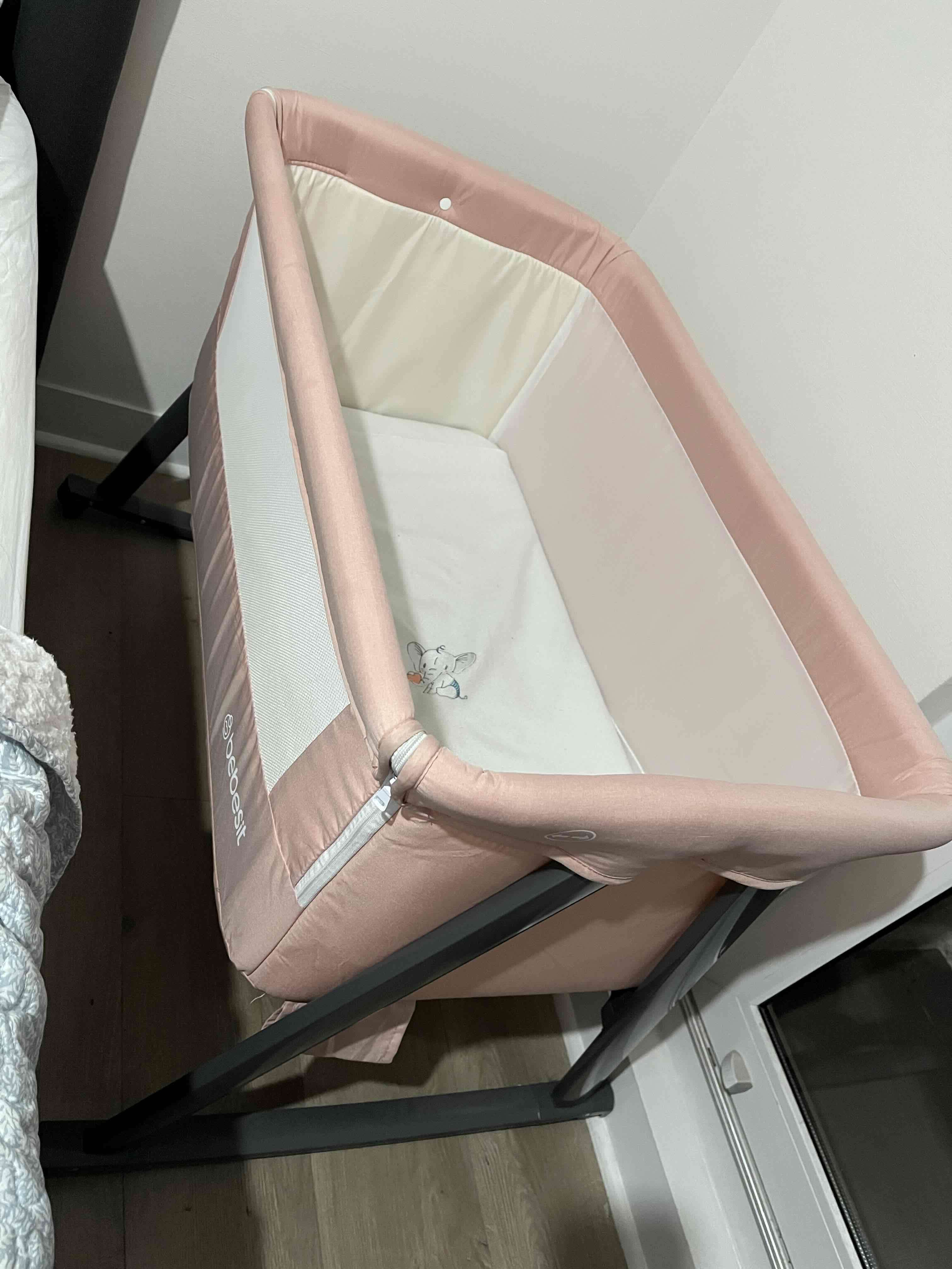 Cuna mecedora color rosa - miniatura 5