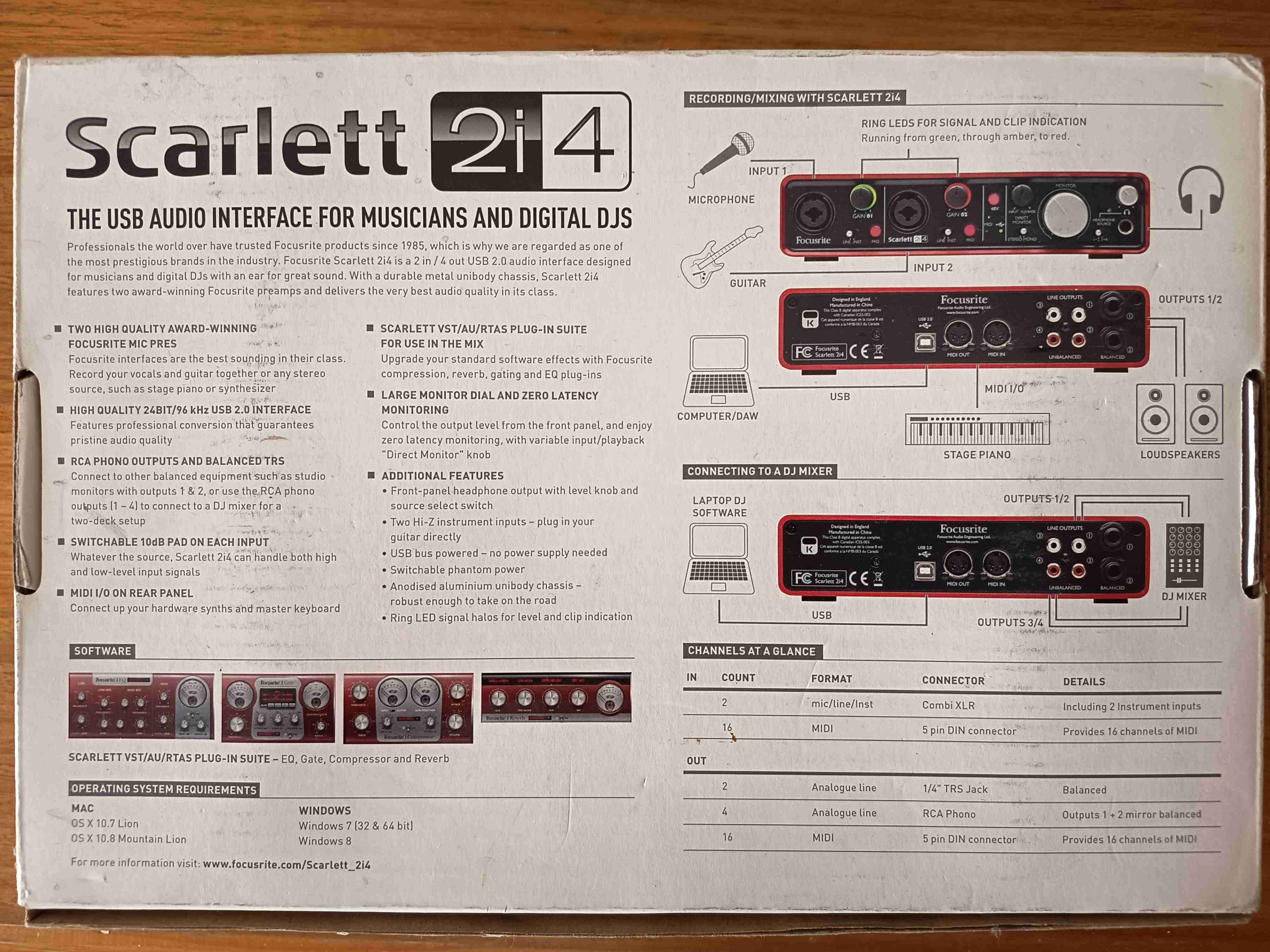 Interfaz de audio Focusrite Scarlett 2i4 - miniatura 2