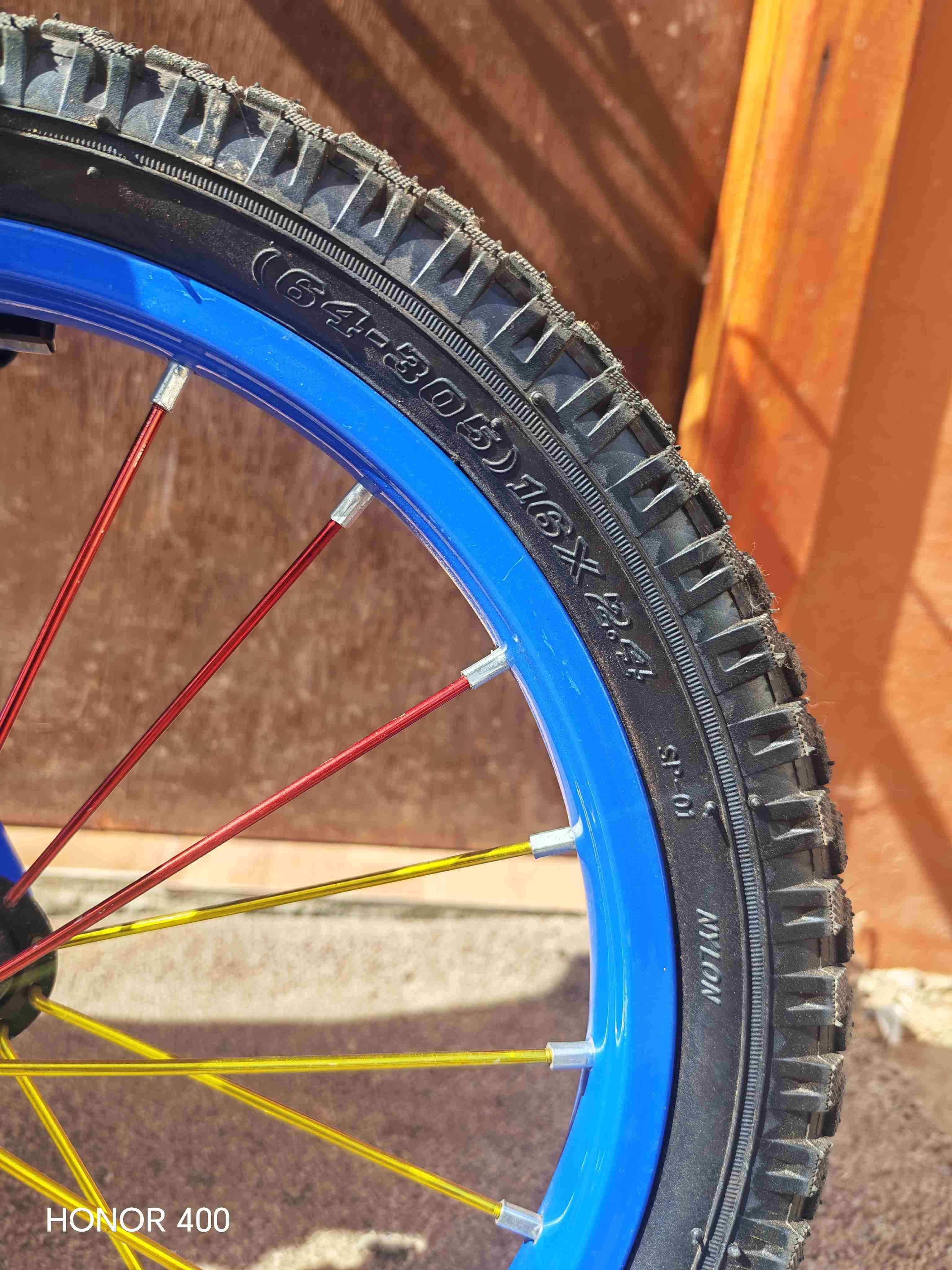 Bicicleta infantil azul - miniatura 3