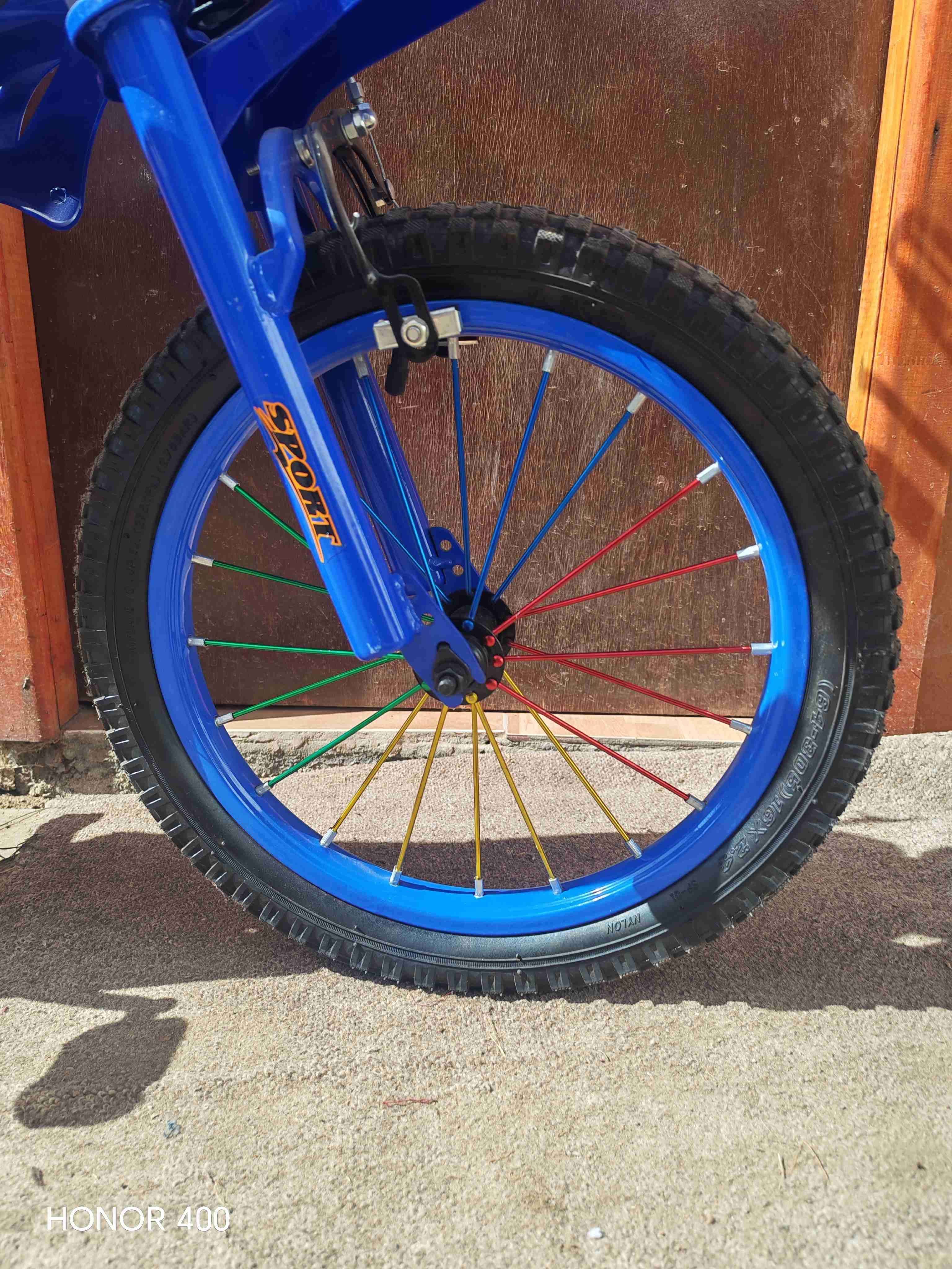 Bicicleta infantil azul - miniatura 5