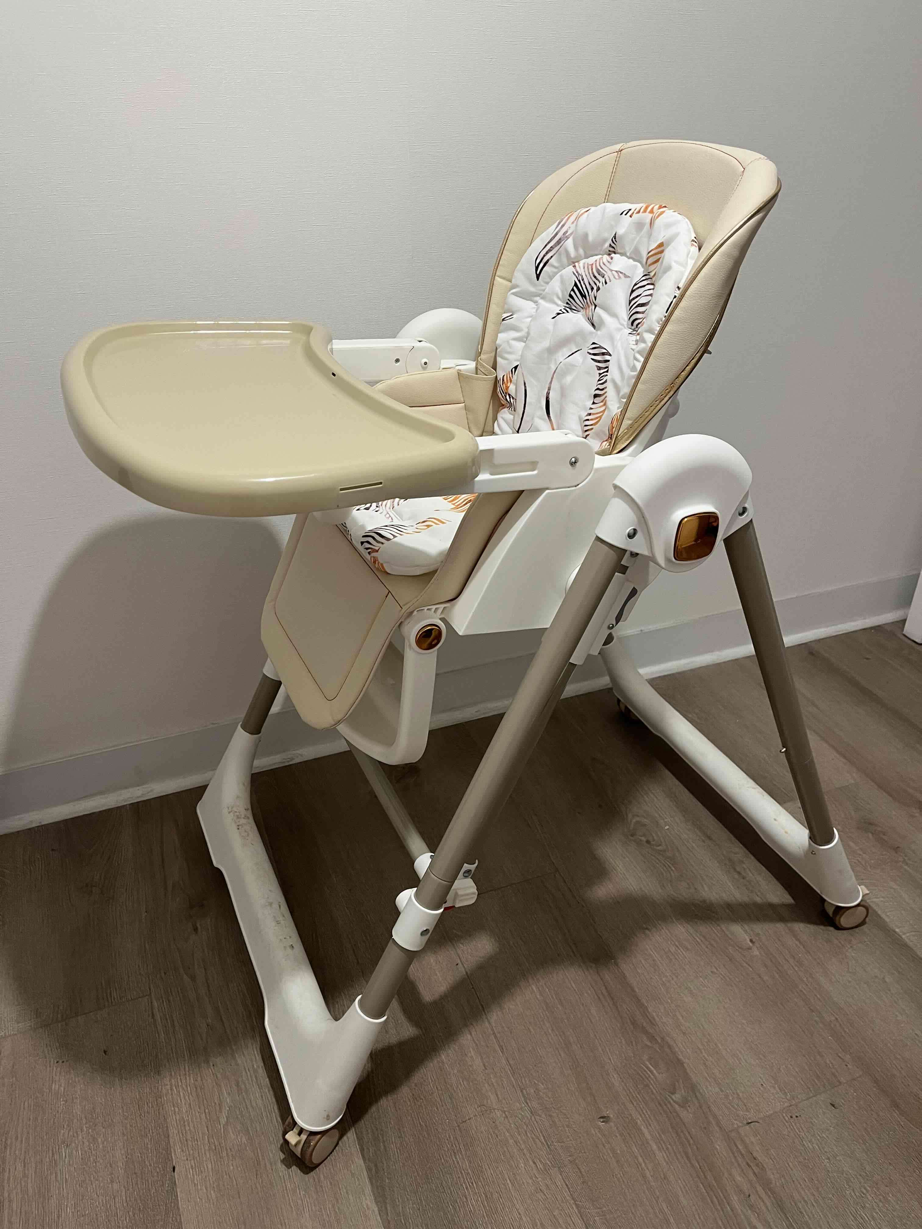 Silla de comer 2 en 1 blanca - miniatura 2