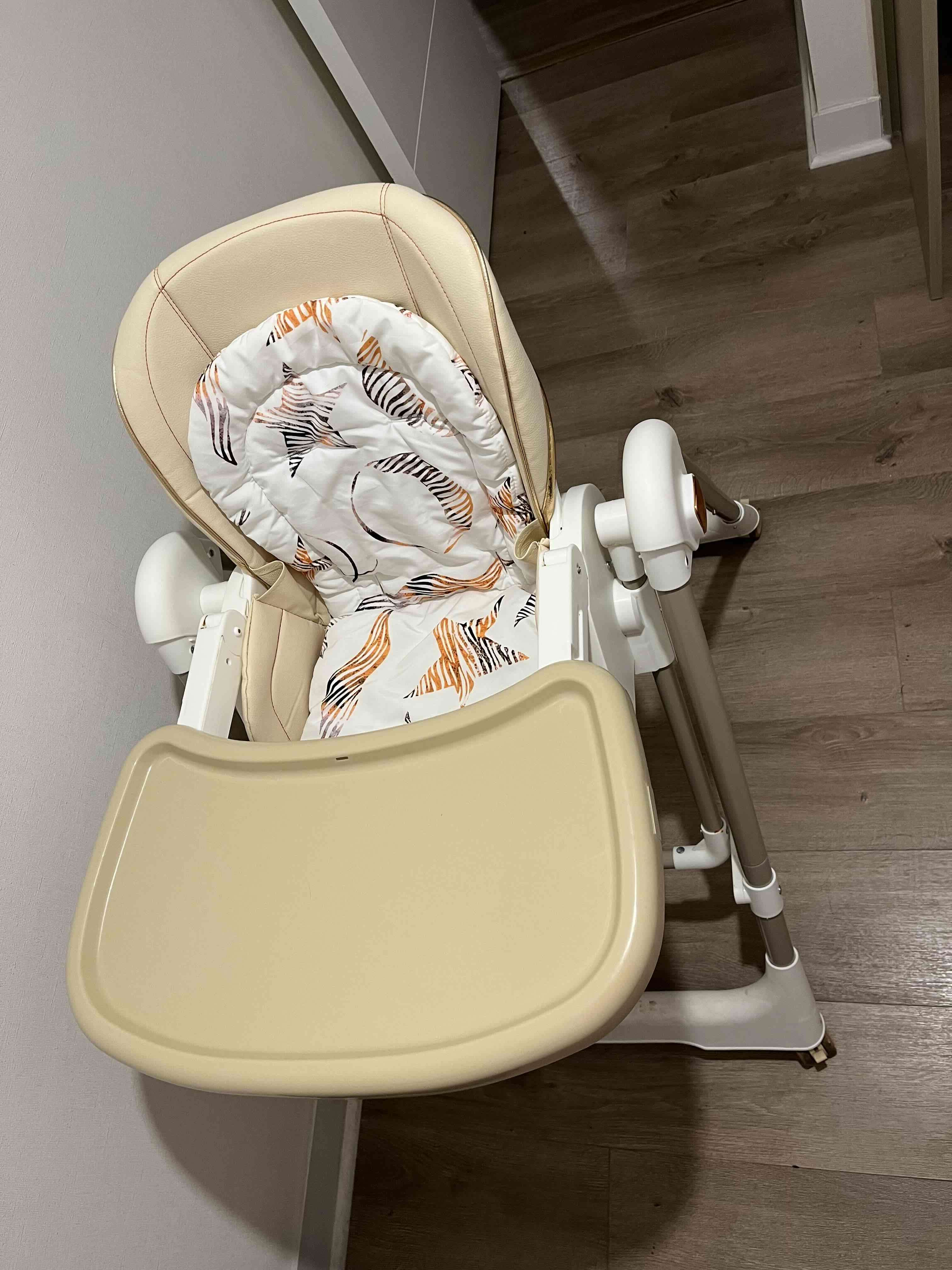 Silla de comer 2 en 1 blanca - miniatura 3