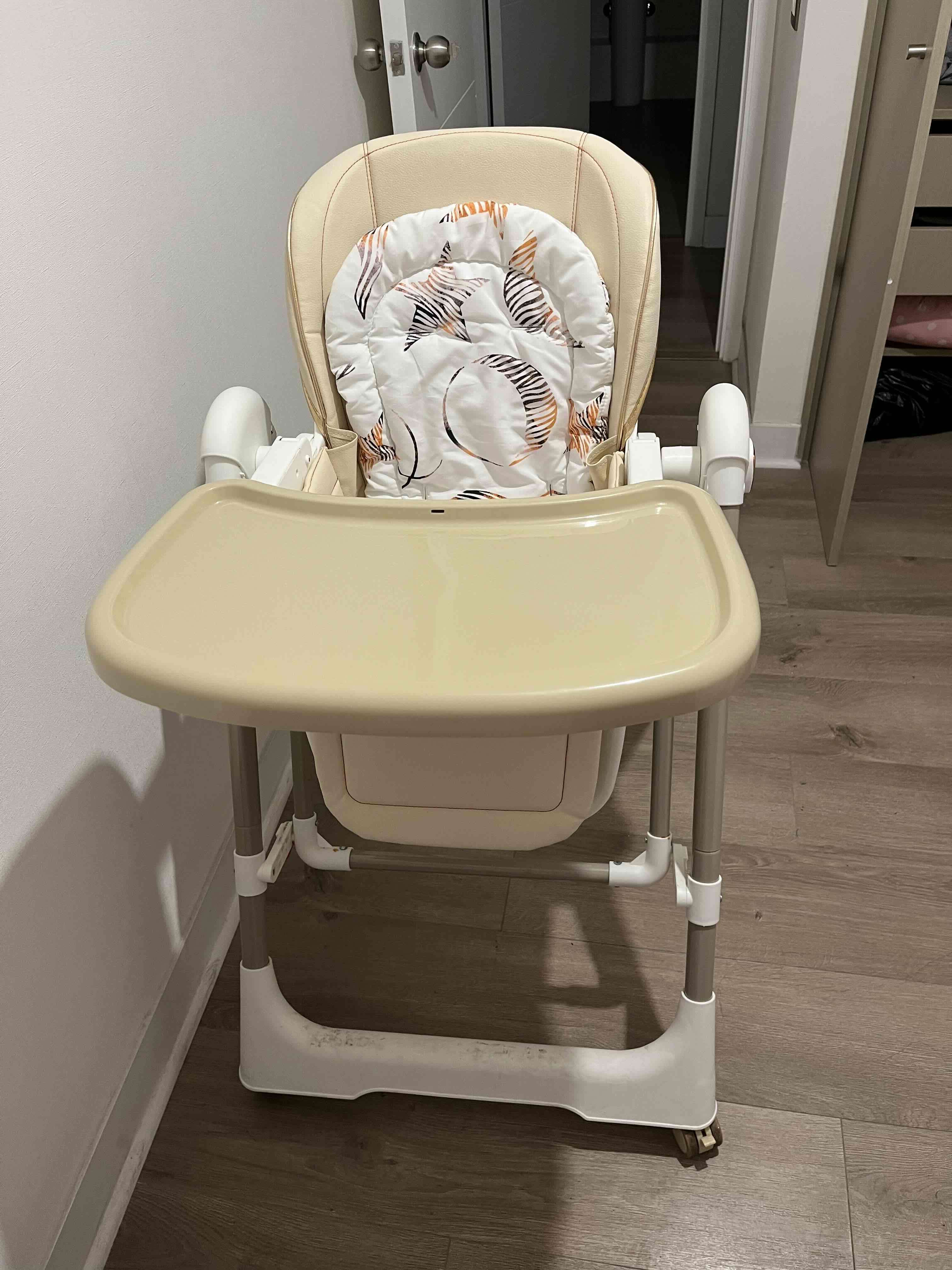 Silla de comer 2 en 1 blanca - miniatura 4