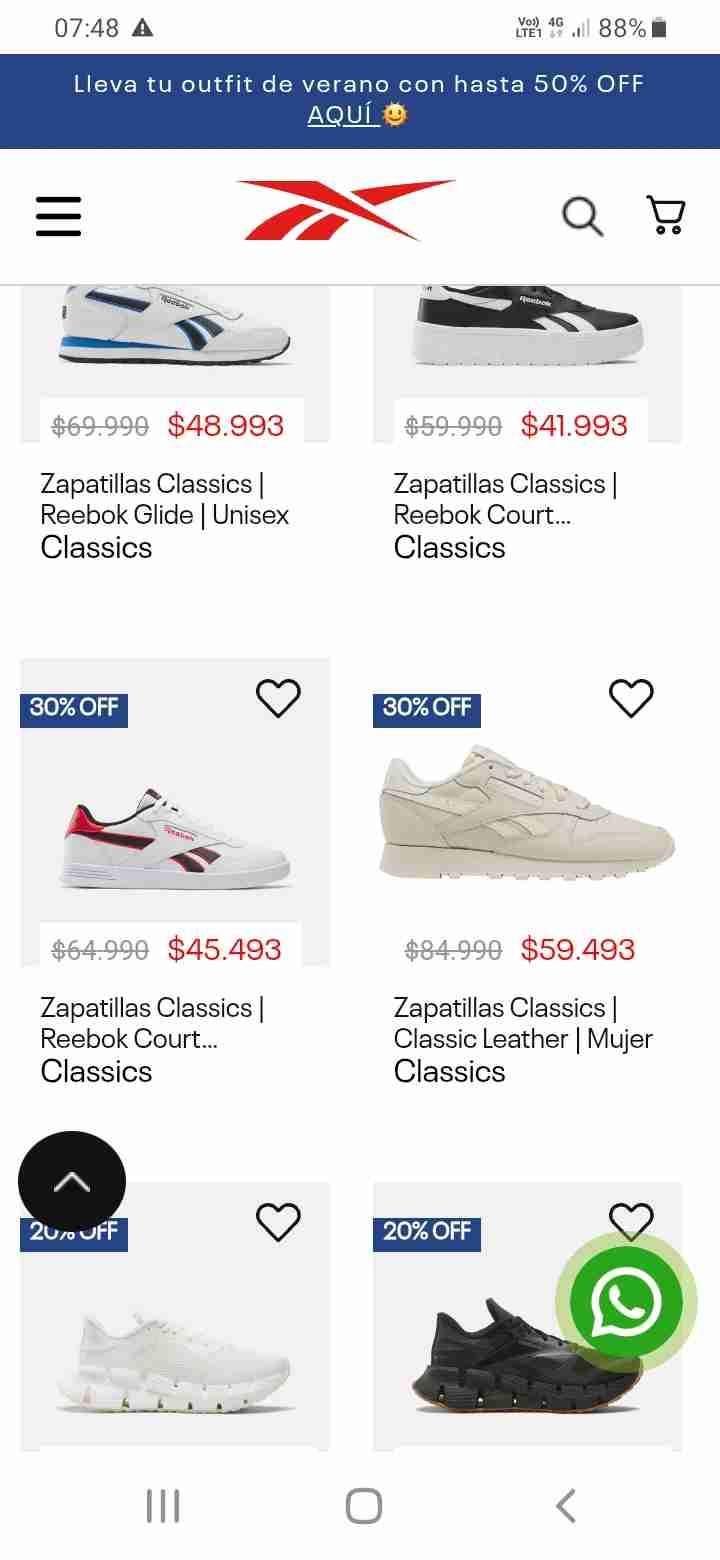 Zapatillas Reebok Classic beige. - miniatura 4