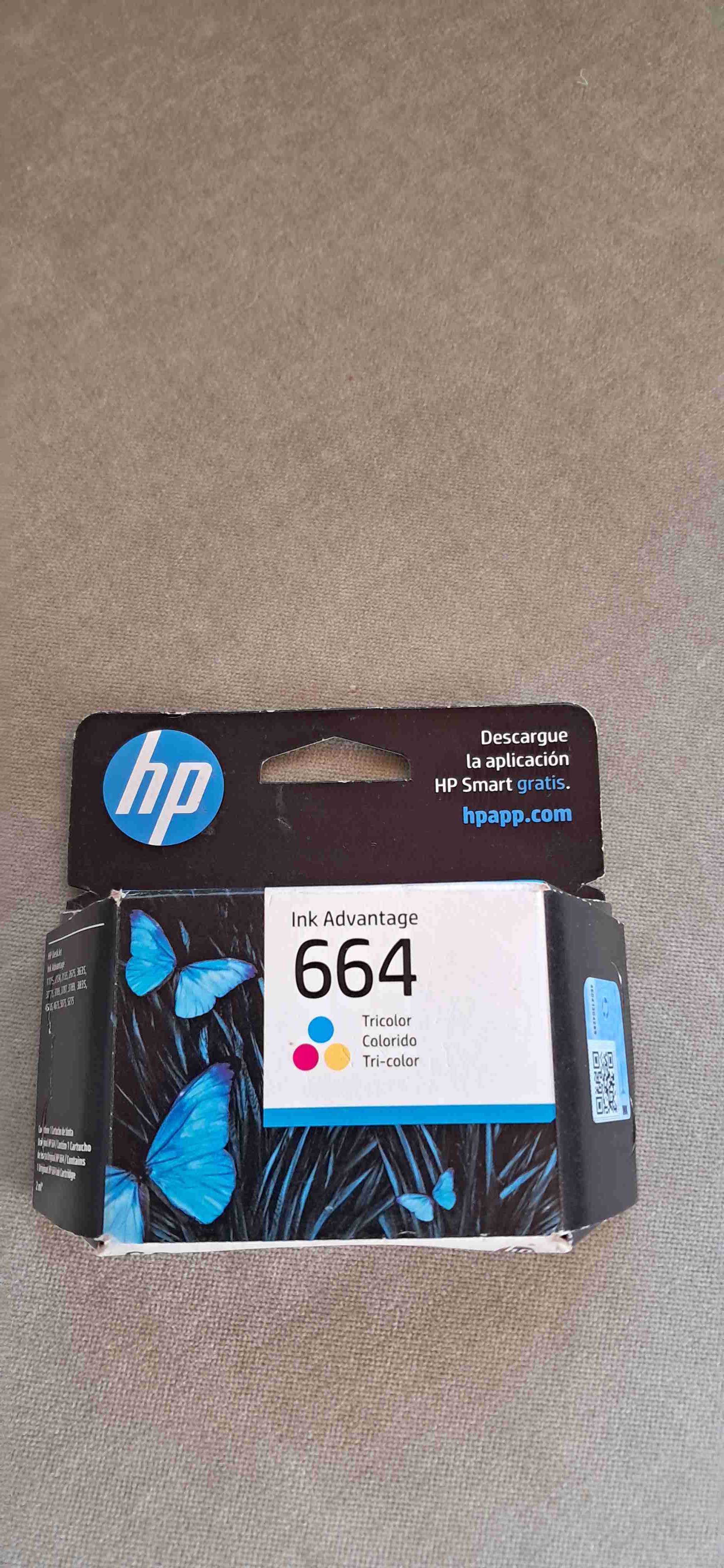 Cartucho de tinta HP 664 tricolor