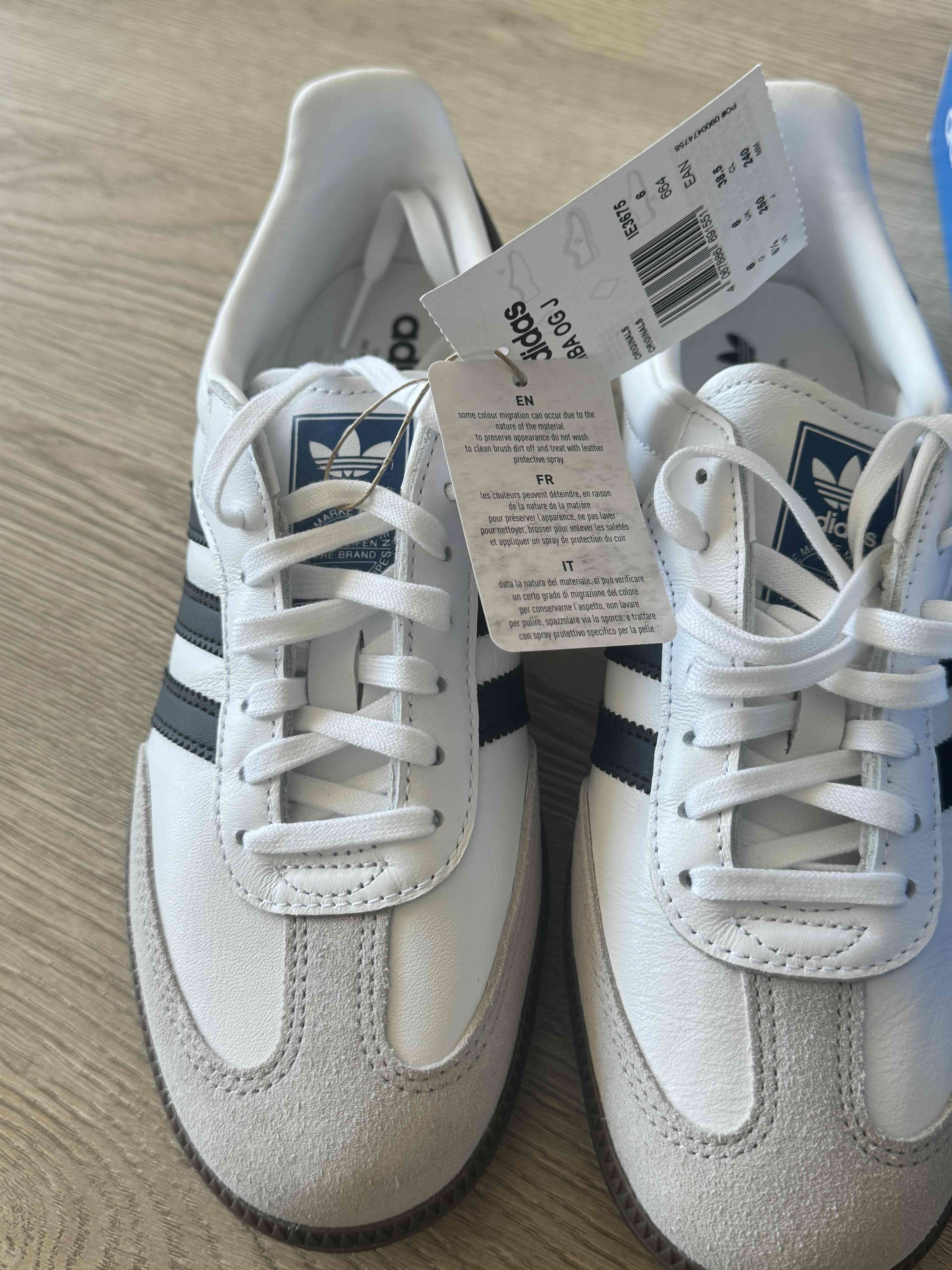 Zapatillas Adidas Samba OG Blanco y Negro - miniatura 2