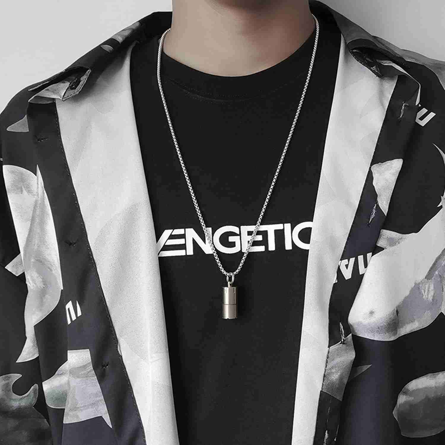 Collar colgante de acero inoxidable - miniatura 1