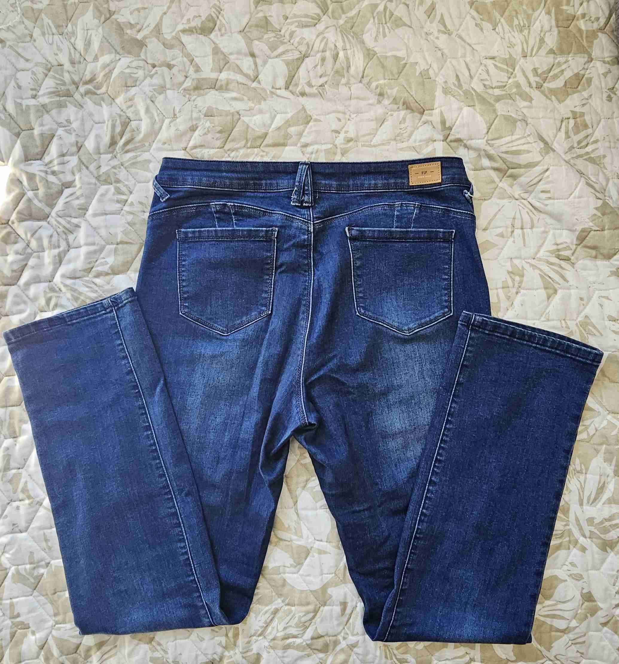 Jeans azul oscuro rectos - miniatura 2