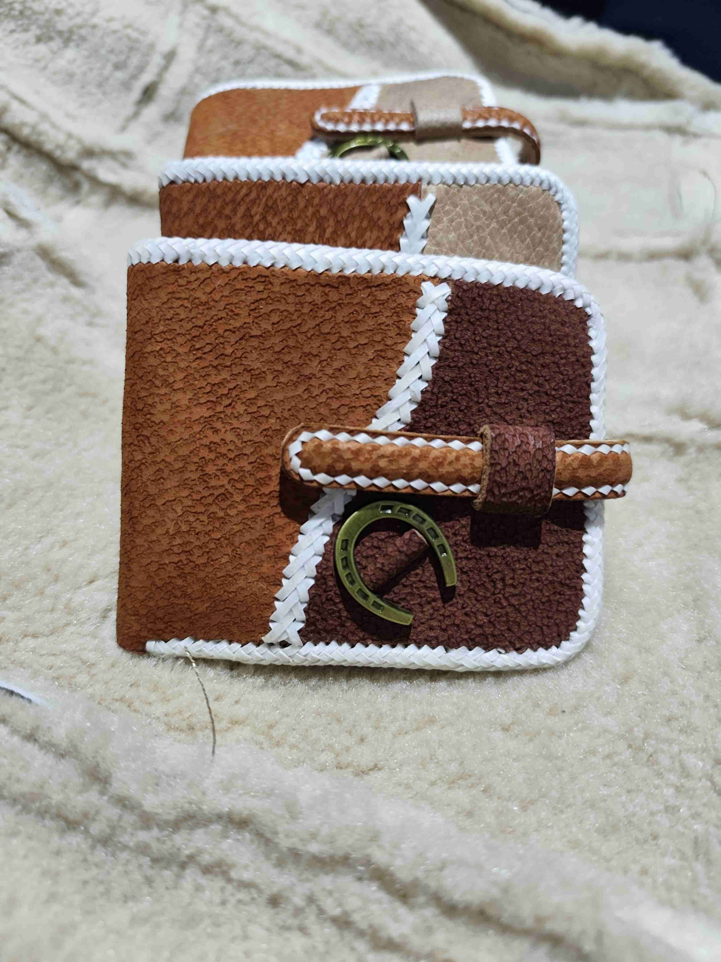 Cinturón de cuero con bolso étnico - miniatura 5