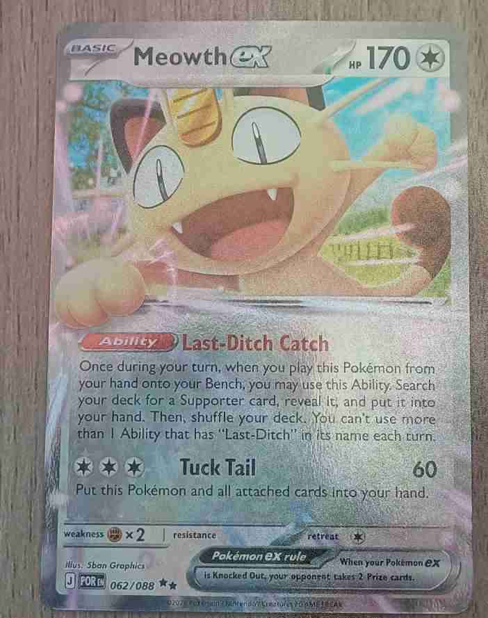 Carta Pokémon Meowth EX
