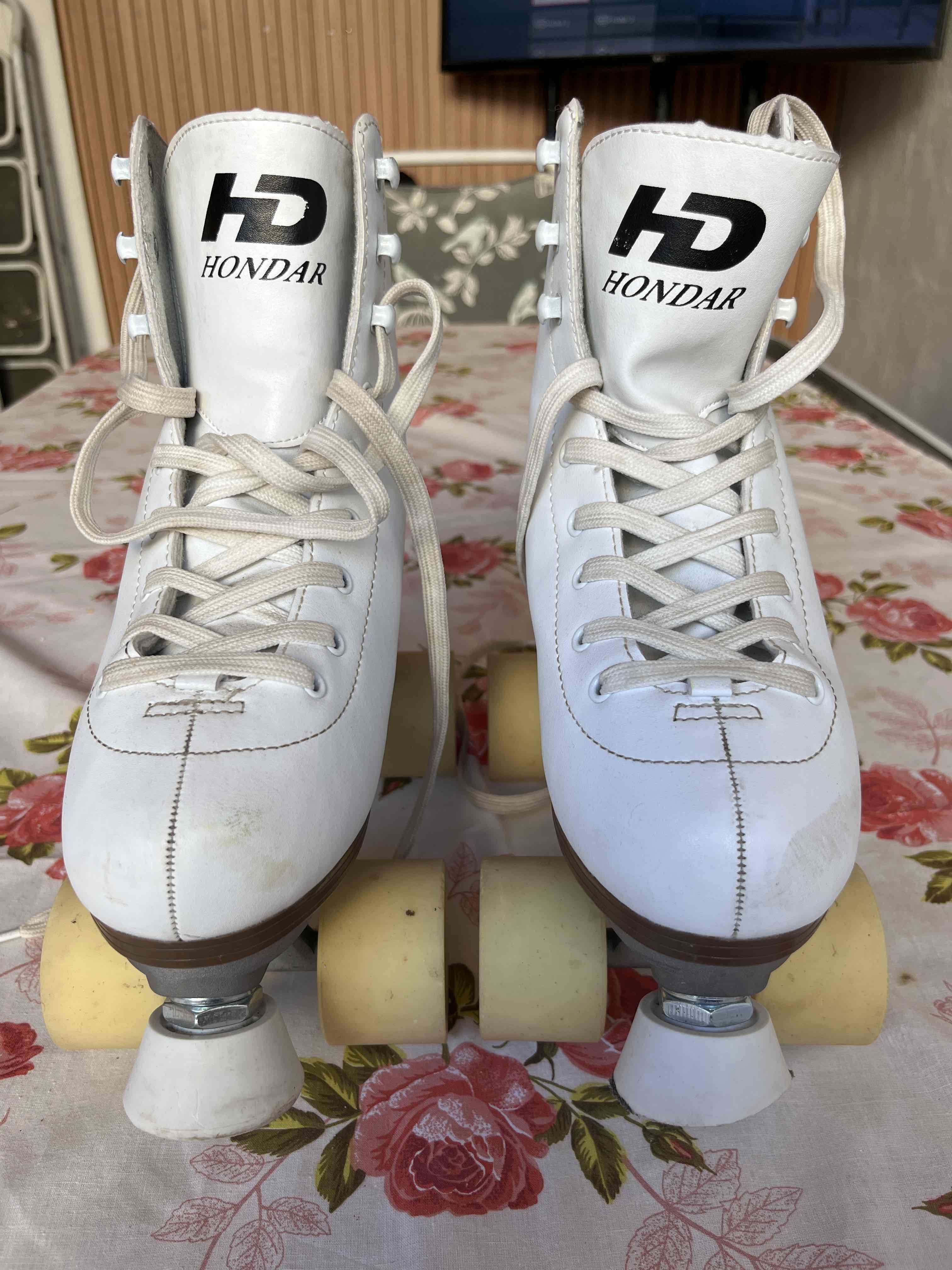 Patines de cuatro ruedas Hondar blancos - miniatura 1