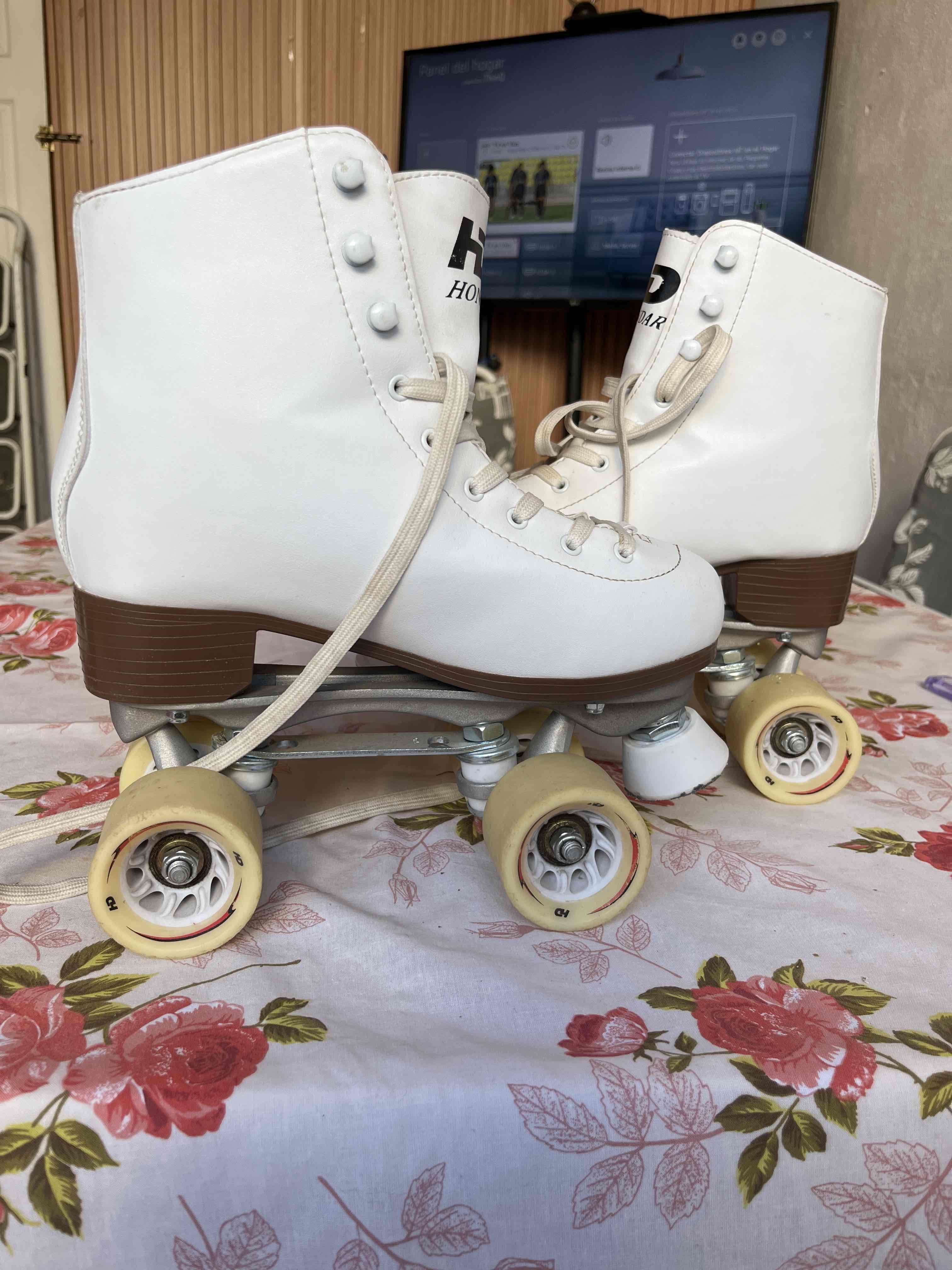 Patines de cuatro ruedas Hondar blancos - miniatura 4