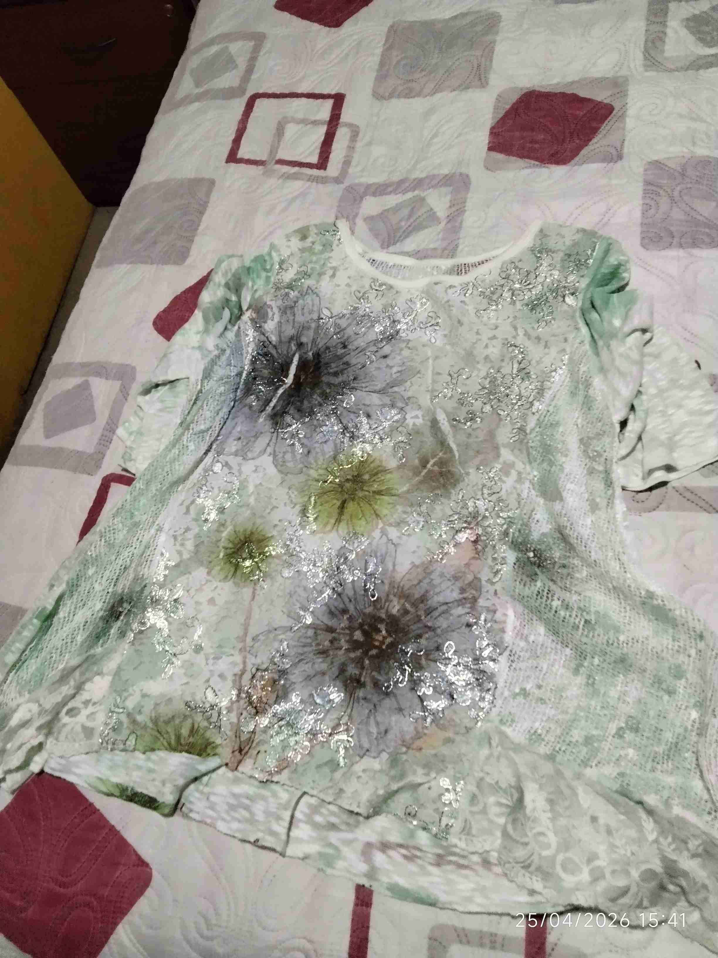 Vestido estampado negro y gris - miniatura 4