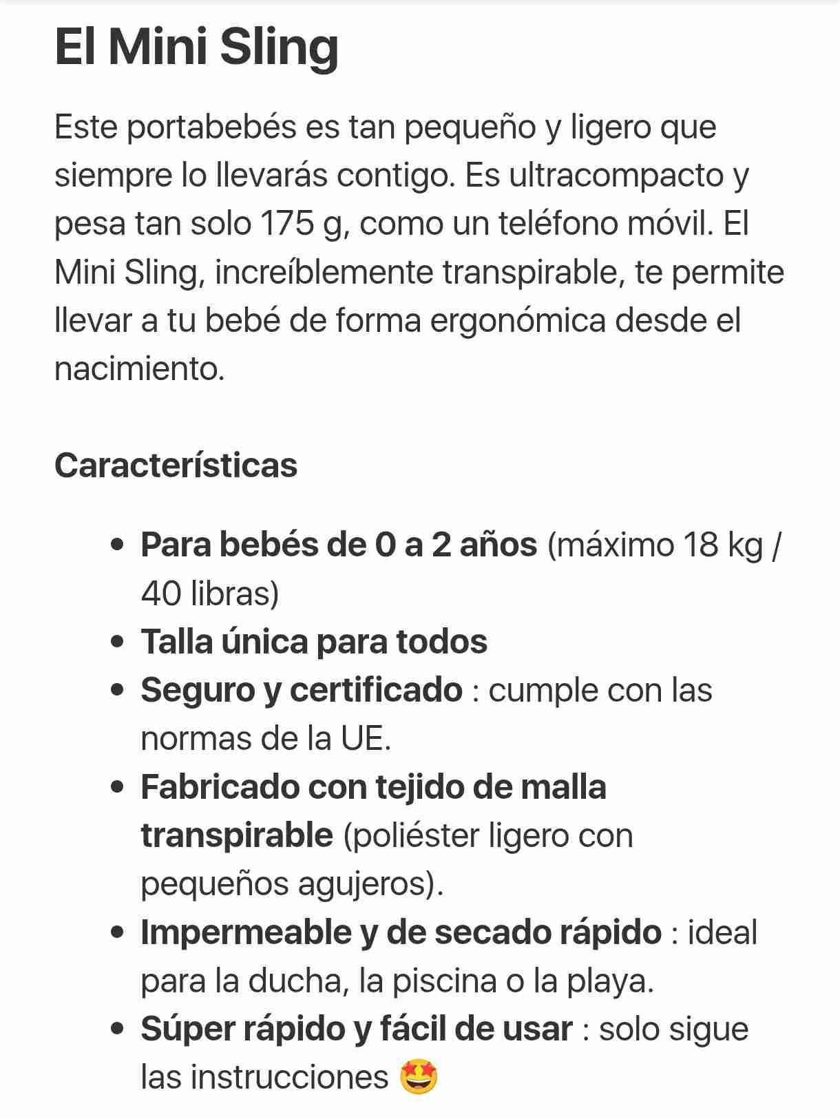 Portabebé MINIMONKEY original - miniatura 3