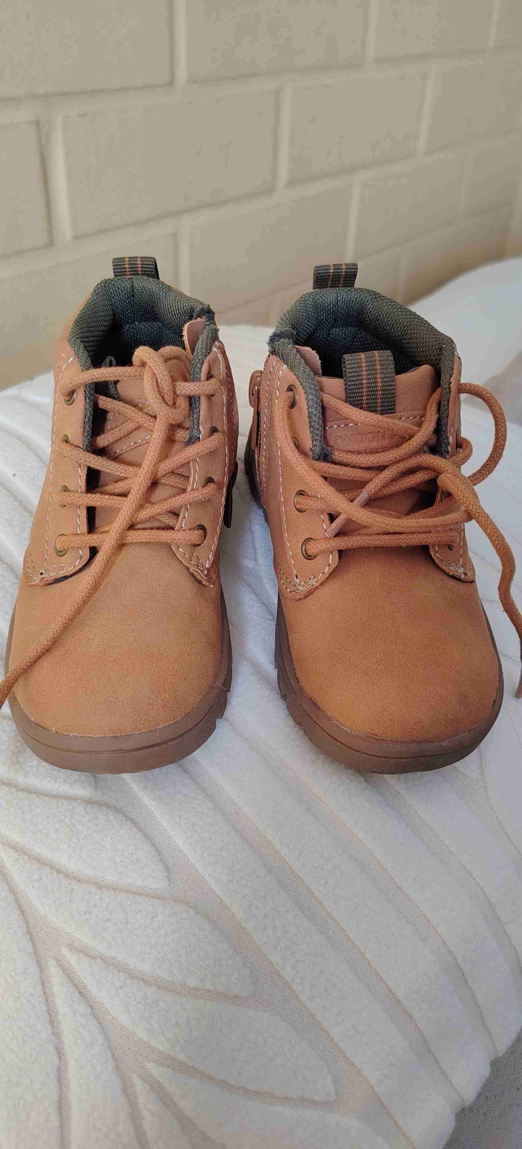 Botines infantiles marrón claro - miniatura 1