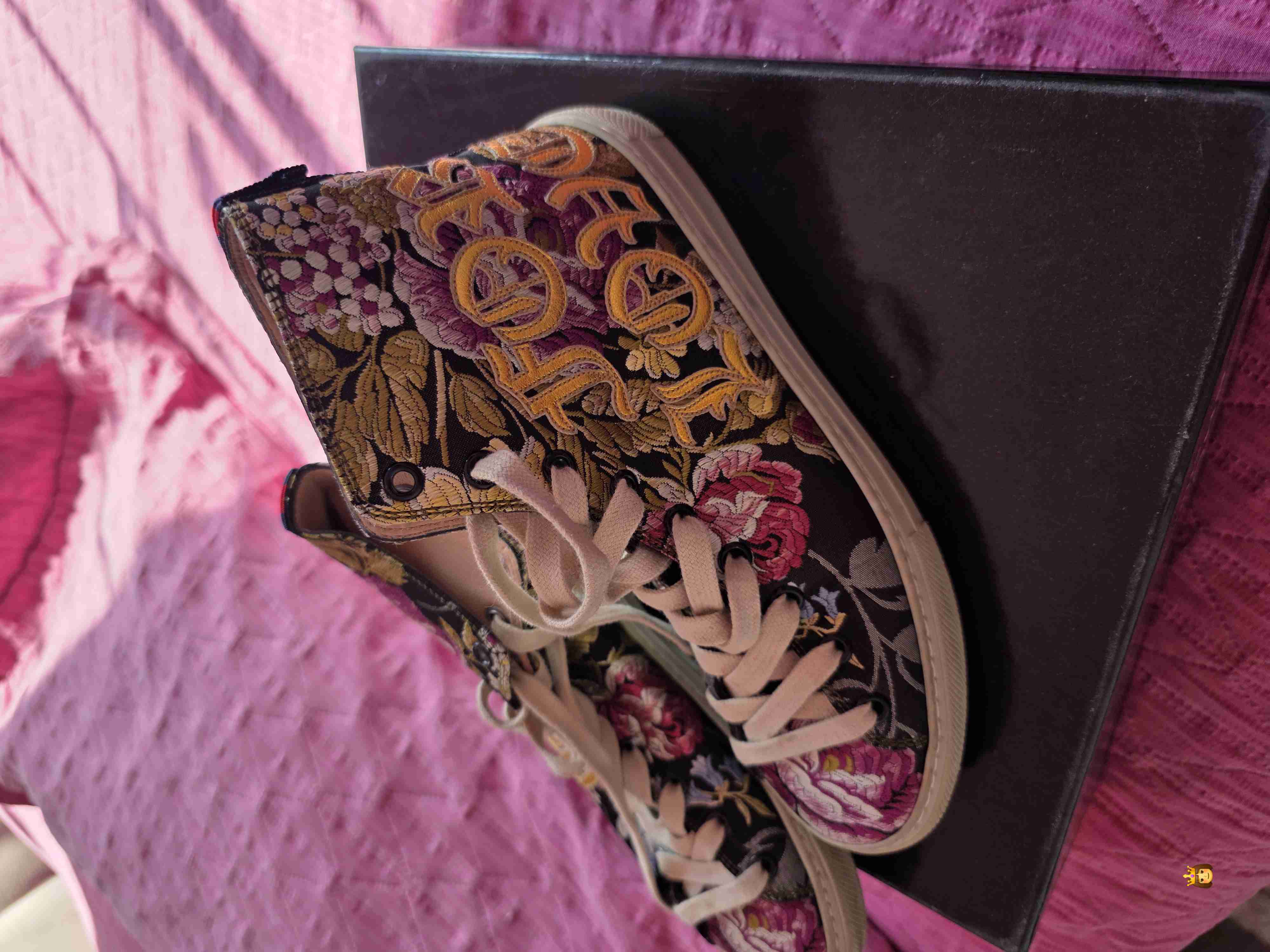 Zapatillas florales Gucci - miniatura 2