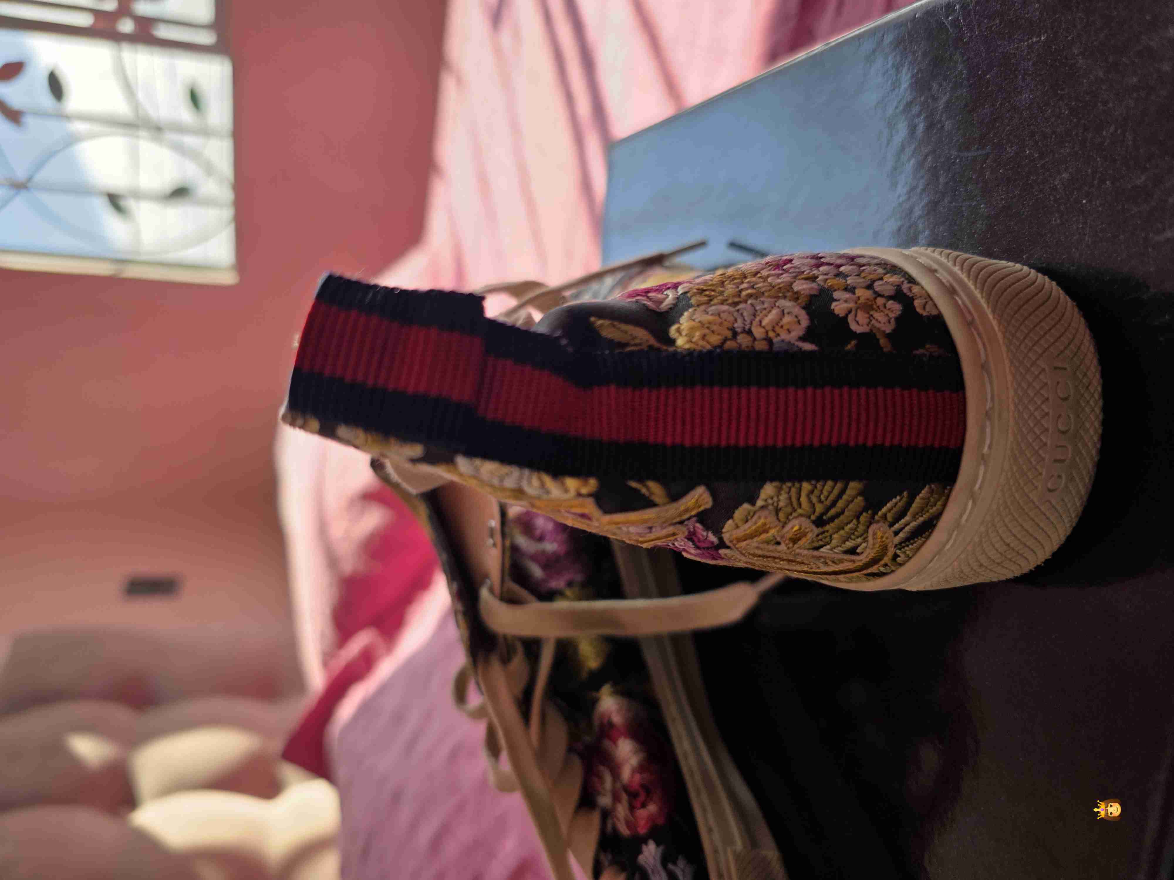 Zapatillas florales Gucci - miniatura 3