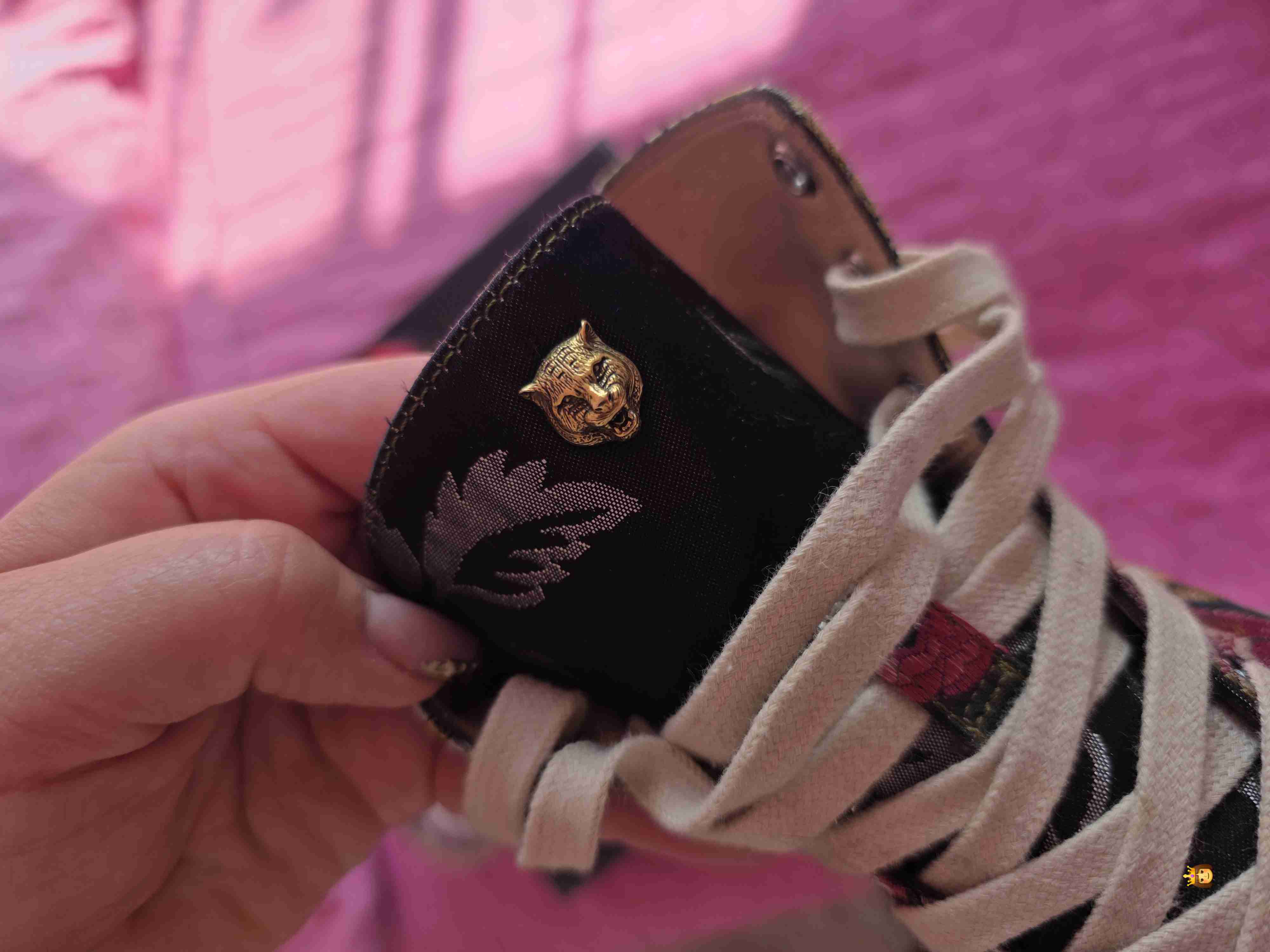 Zapatillas florales Gucci - miniatura 5