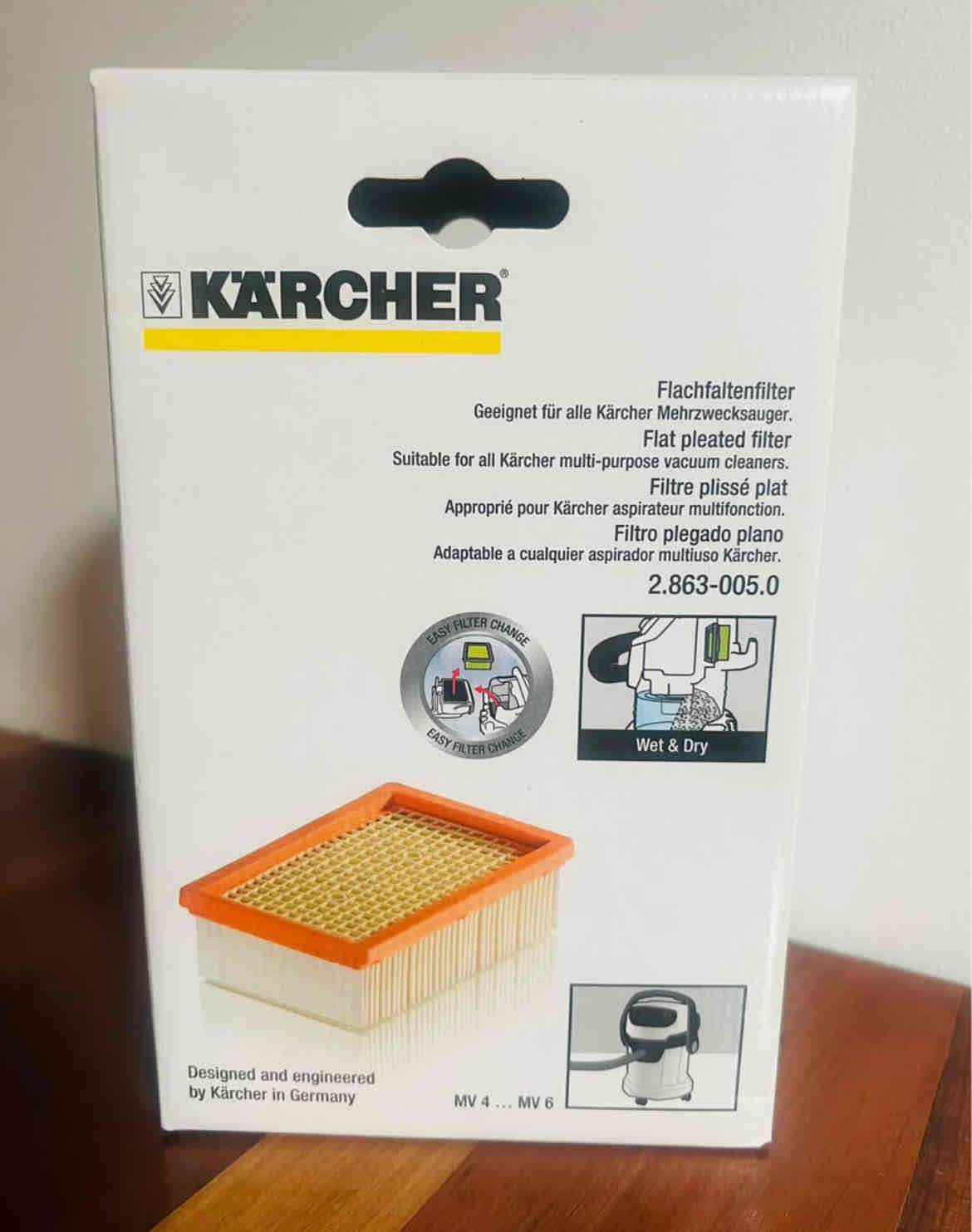 Filtro aspiradora polvo y agua Karcher. NUEVO. - miniatura 4