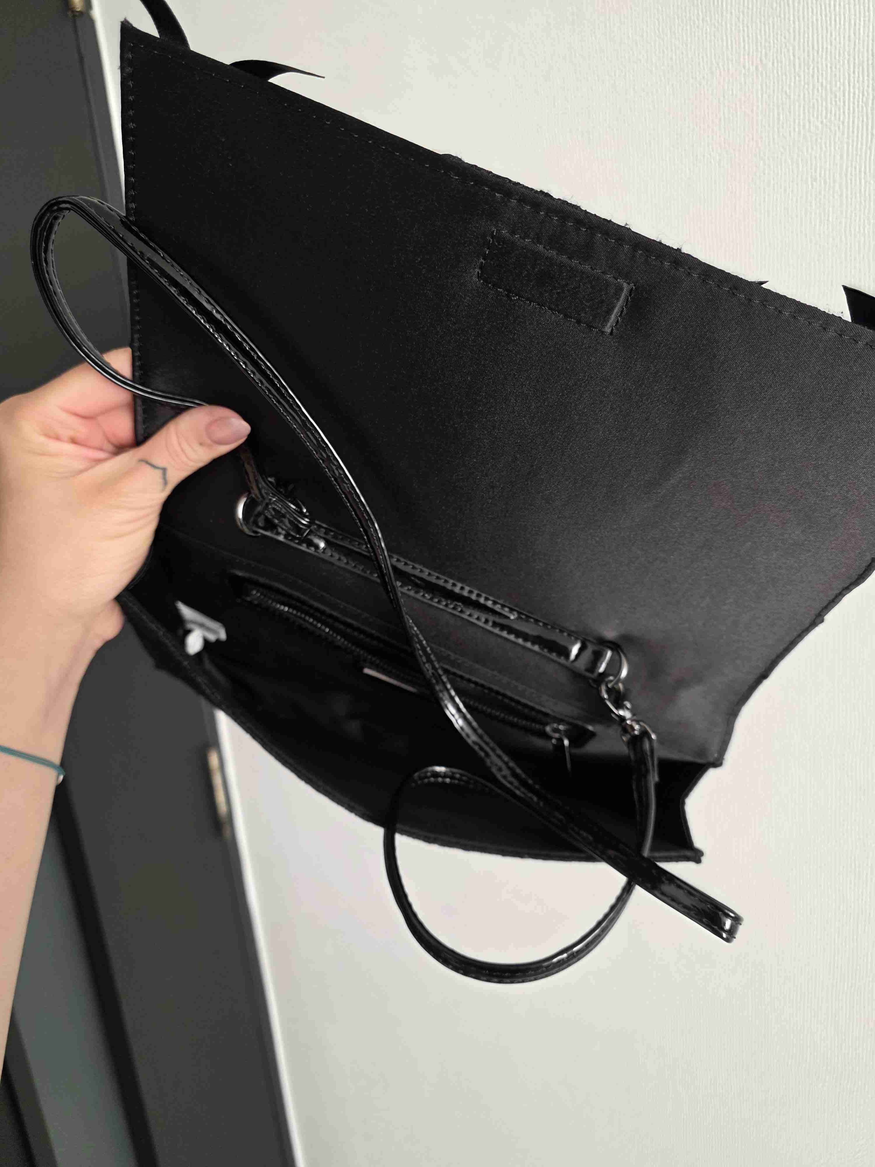 Clutch negro con lazos - miniatura 2