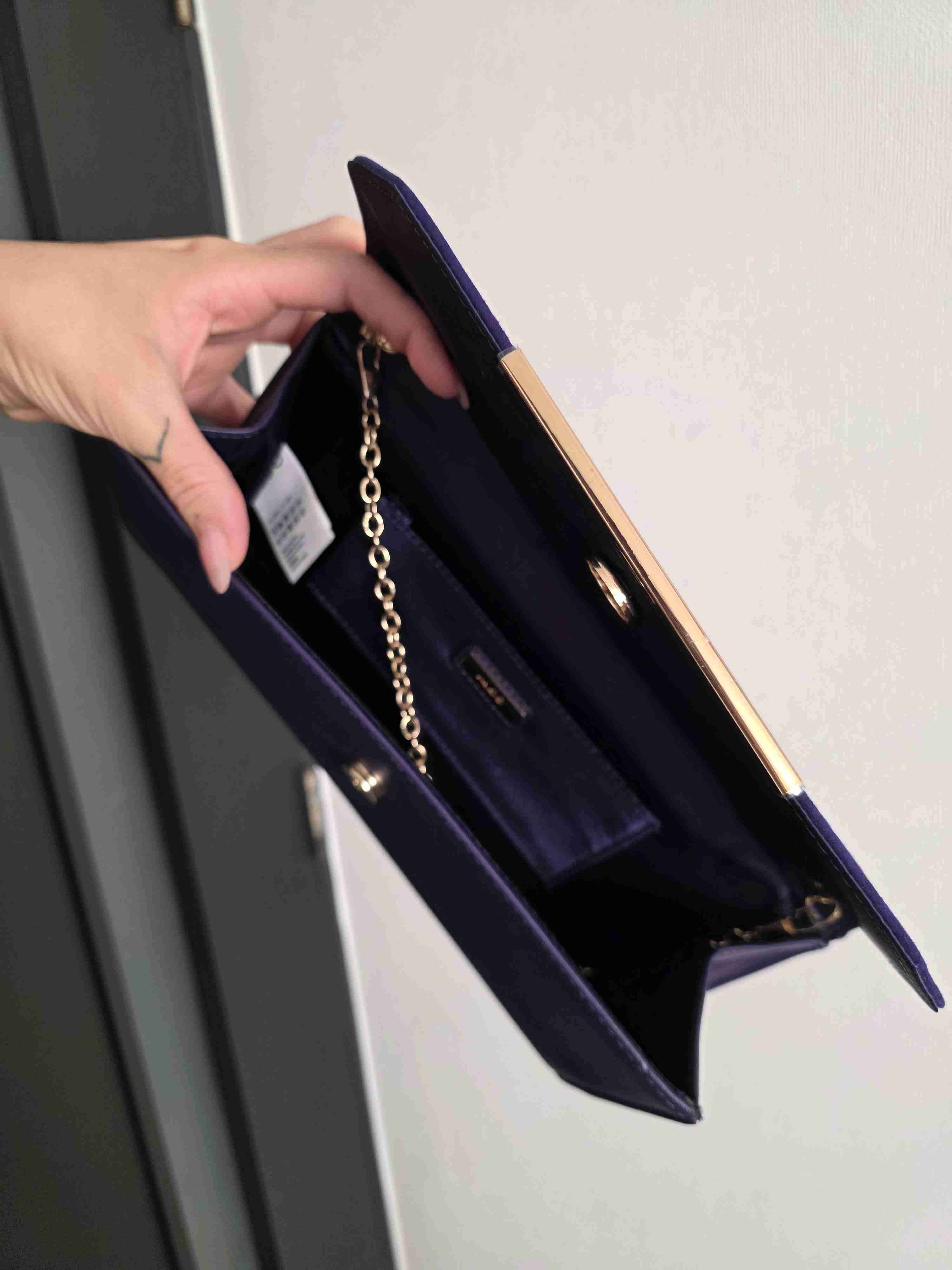 Cartera de mano morada elegante - miniatura 3