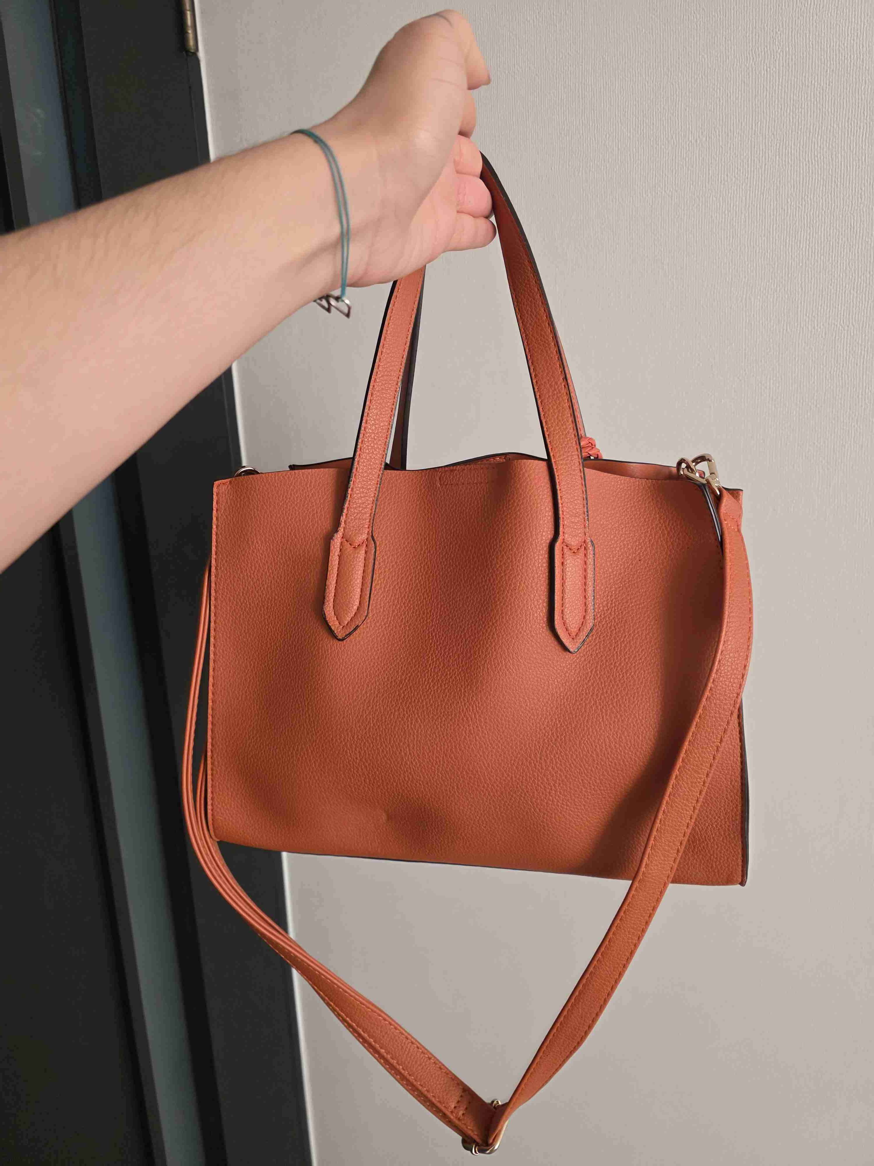 Cartera naranja con borlas - miniatura 3