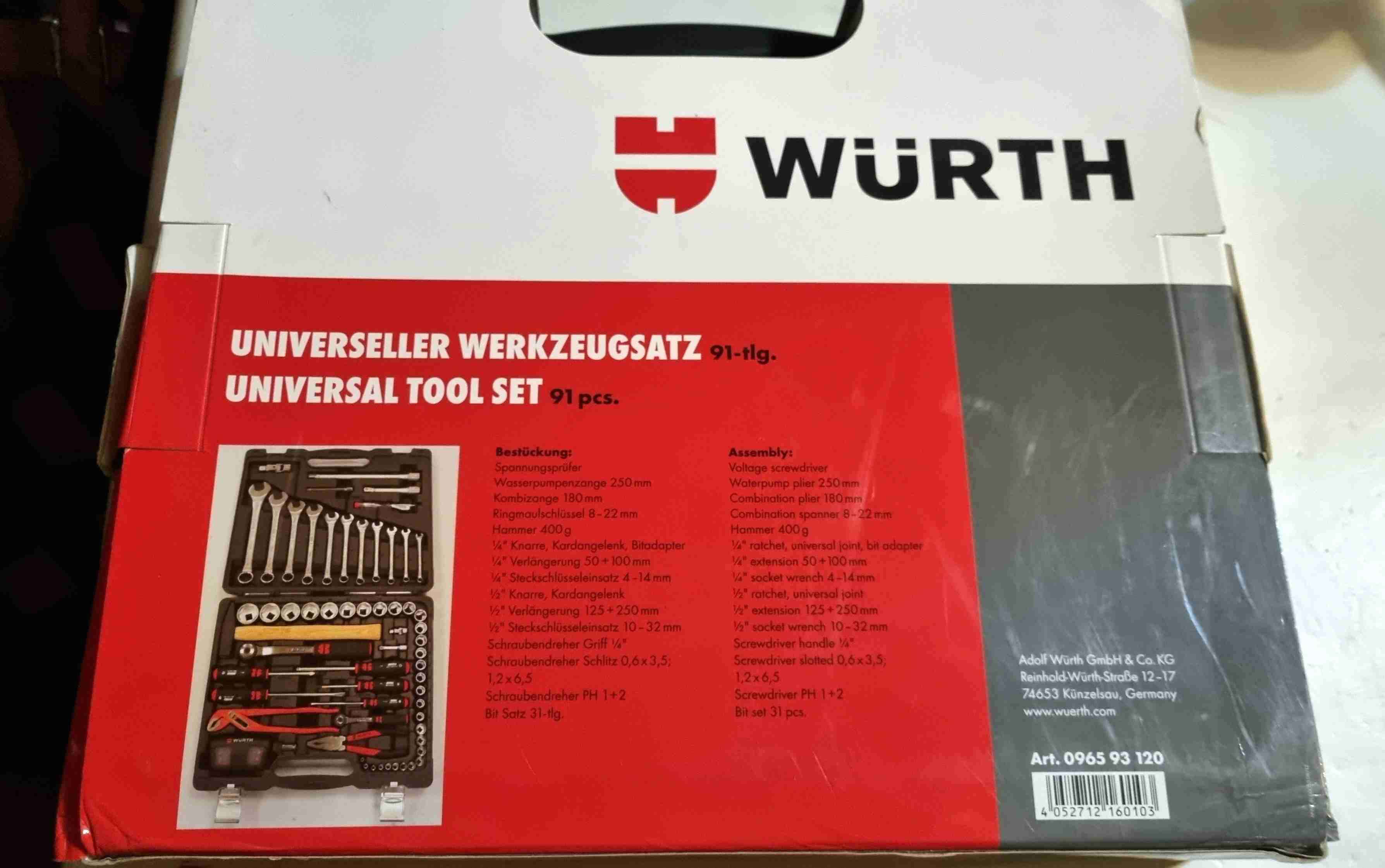 Juego de herramientas universal Würth 91 piezas - miniatura 2