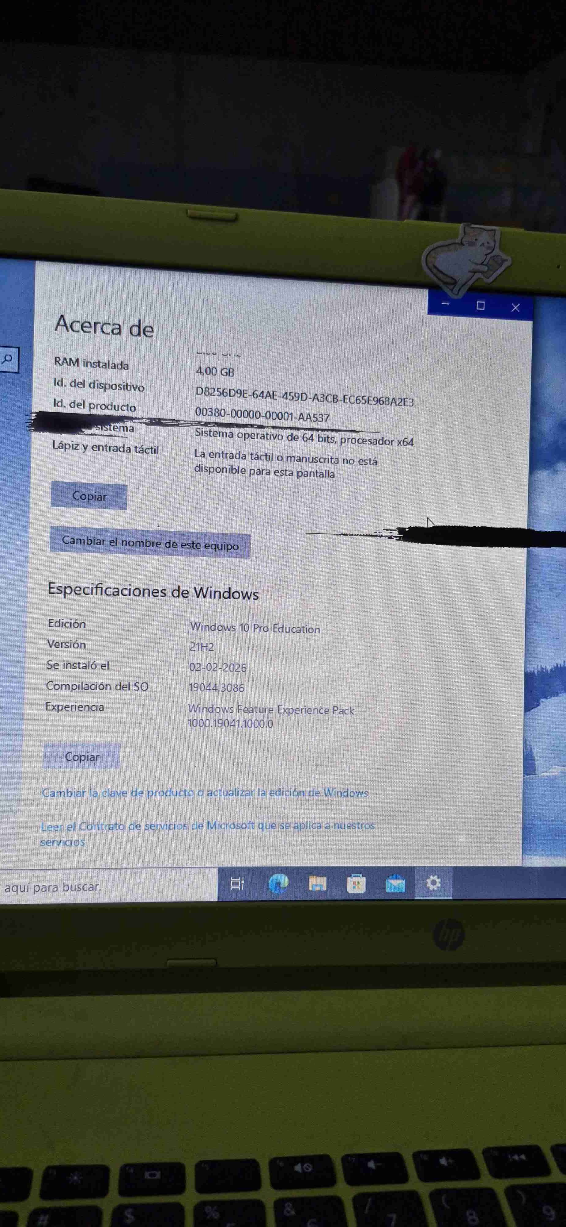 Laptop amarillo HP usada - miniatura 6