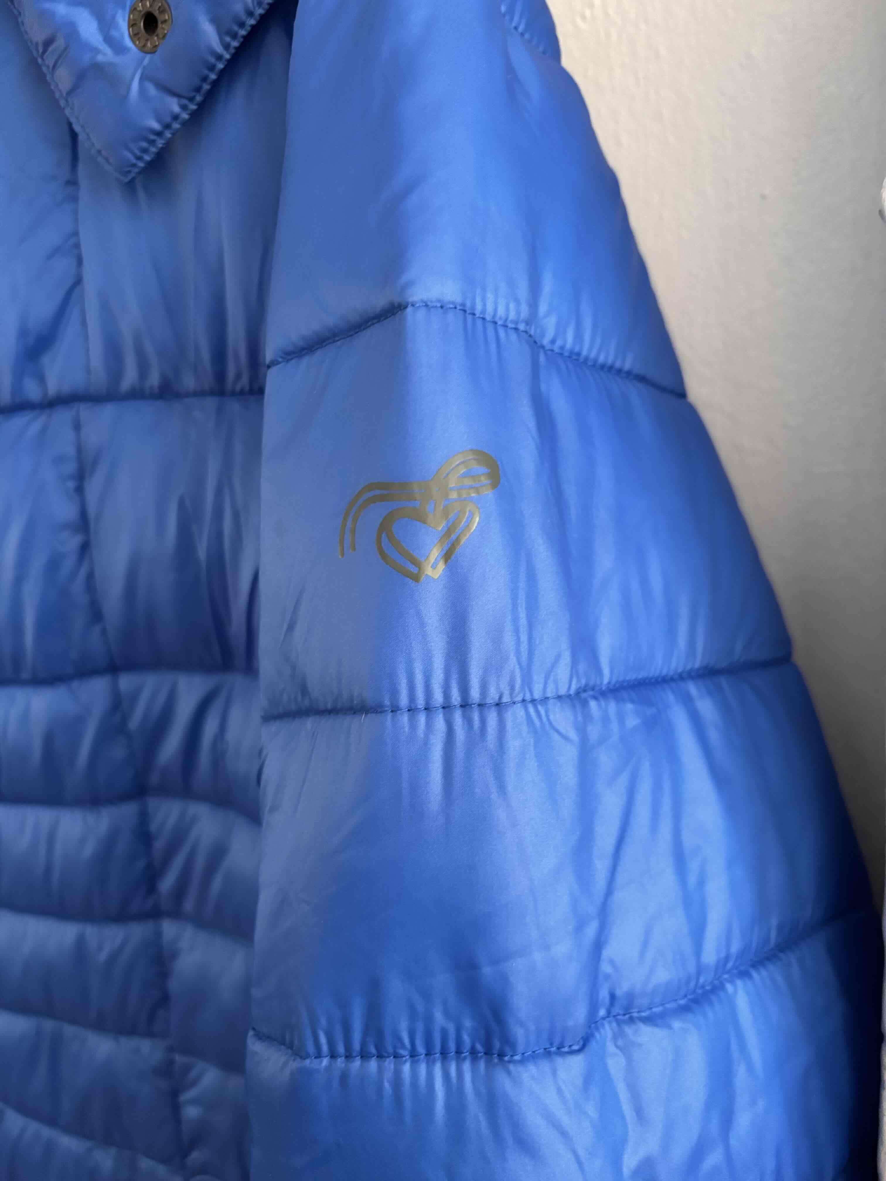 Parka azul acolchada de mujer - miniatura 2