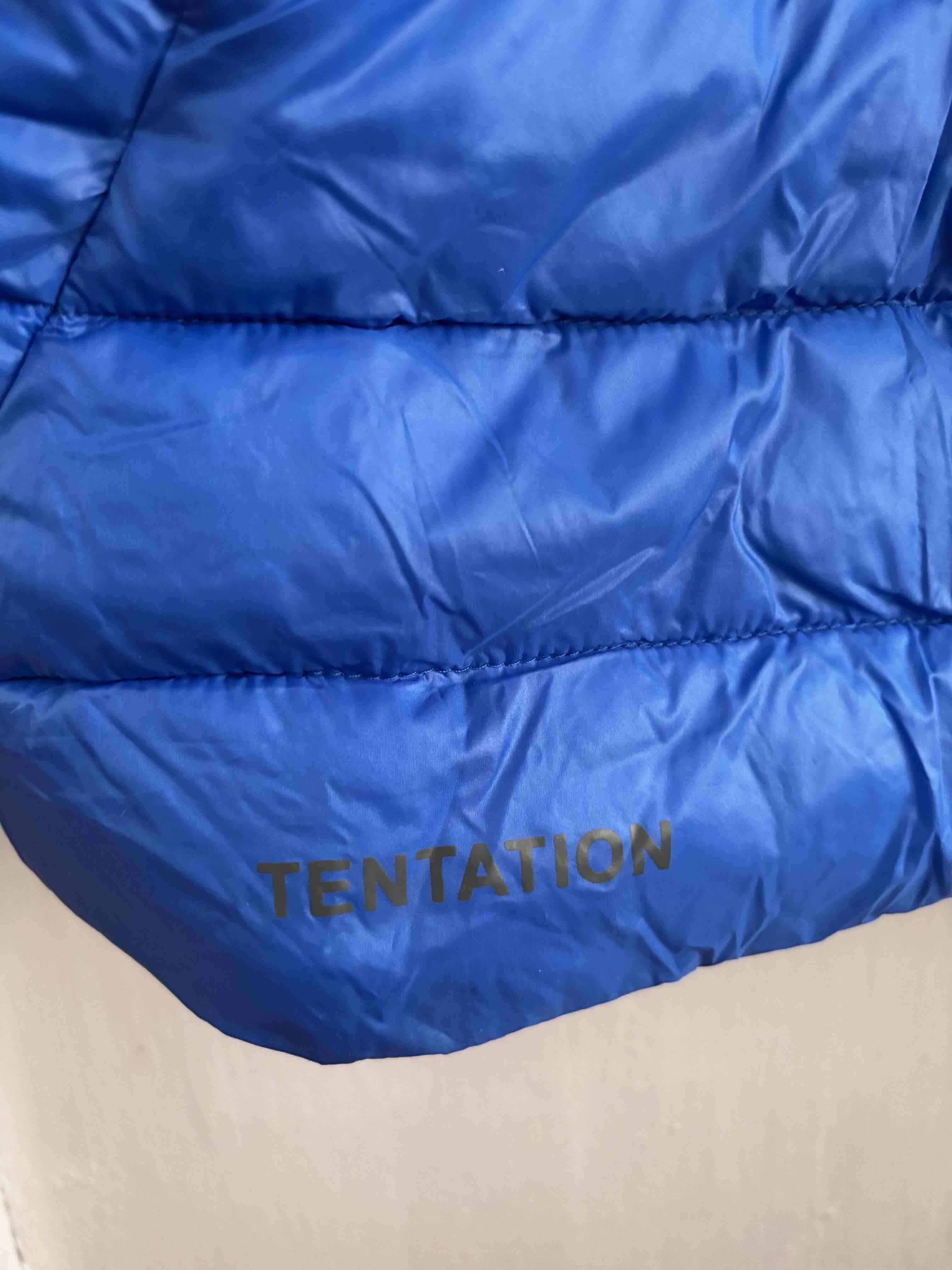 Parka azul acolchada de mujer - miniatura 3