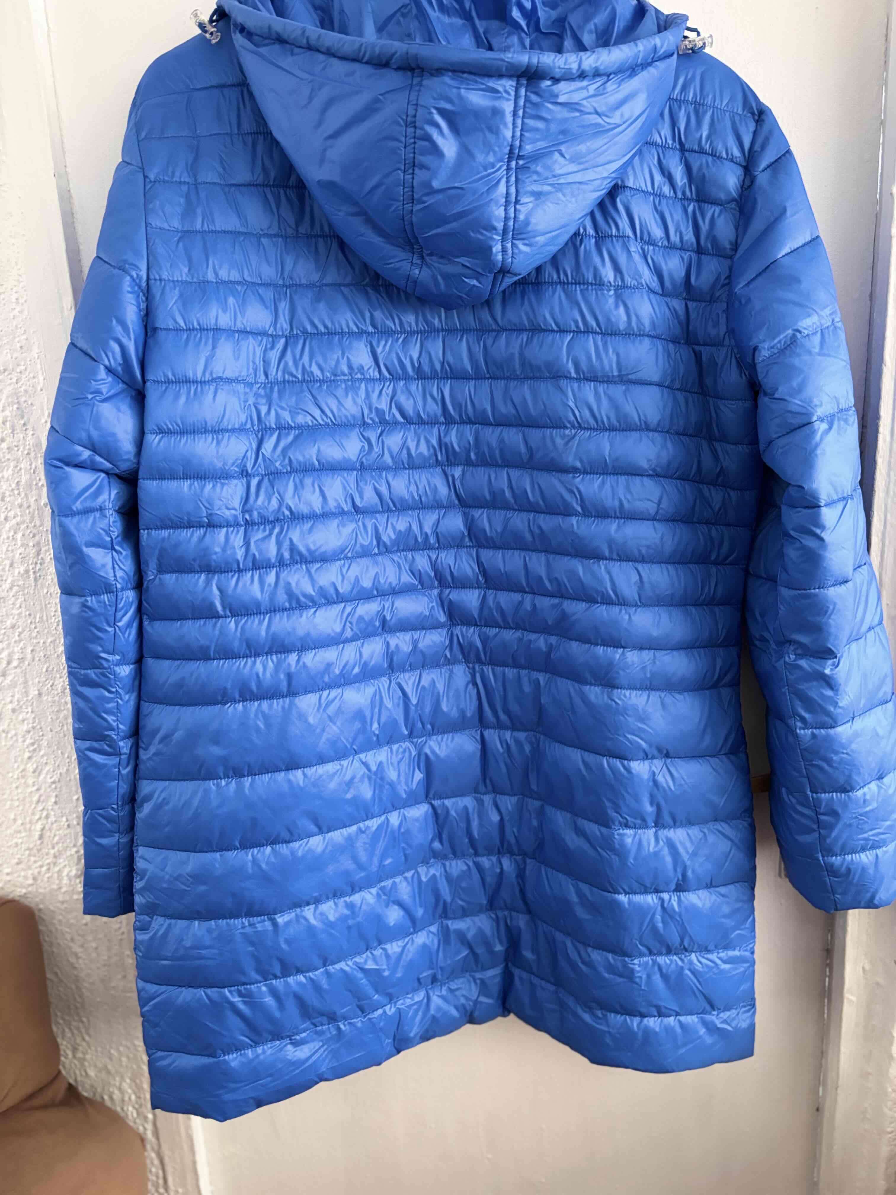 Parka azul acolchada de mujer - miniatura 5