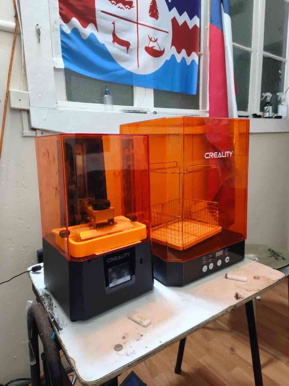 Impresora 3D Creality naranja - miniatura 3
