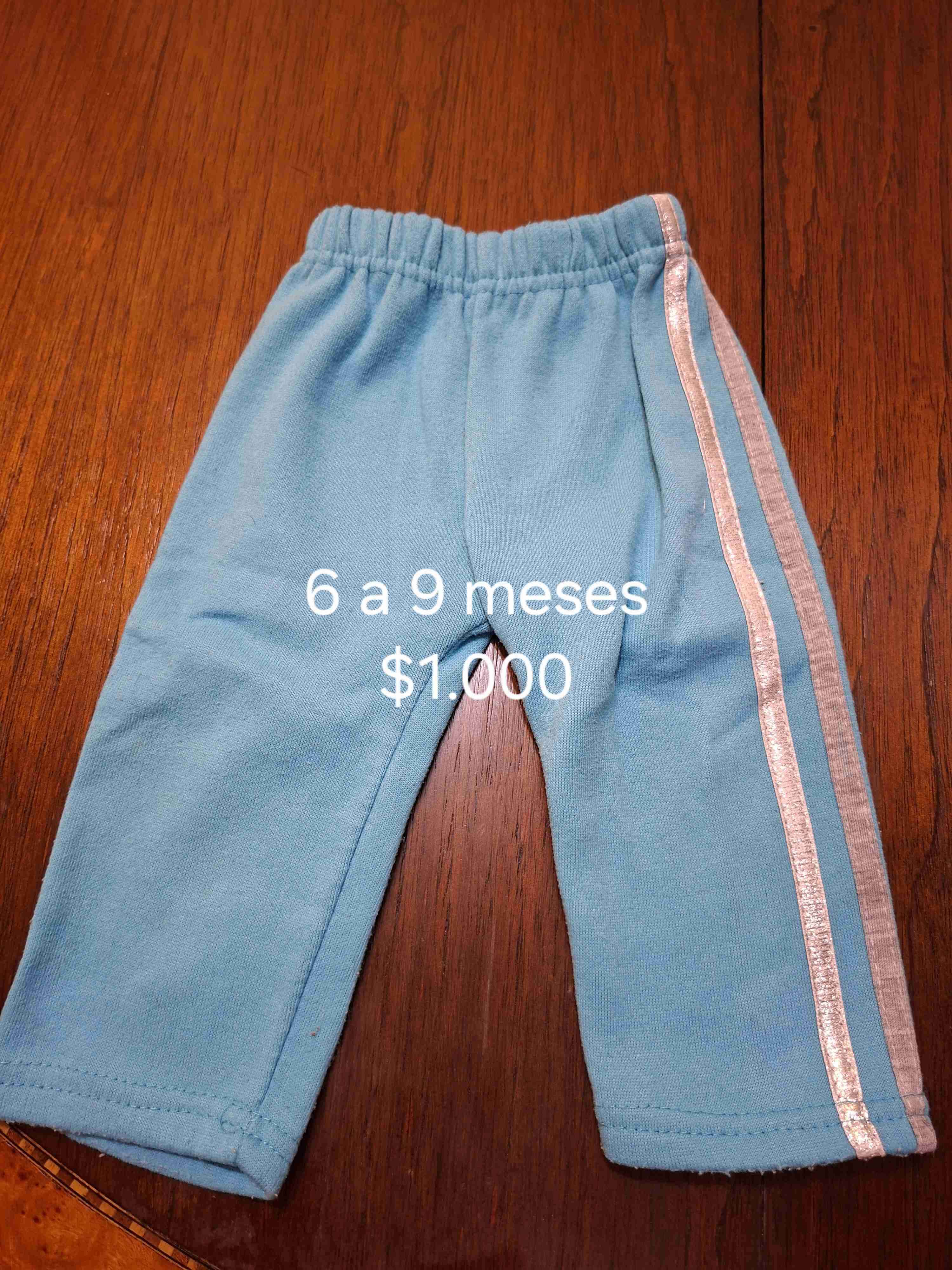 Pantalón bebé azul 6-9 meses