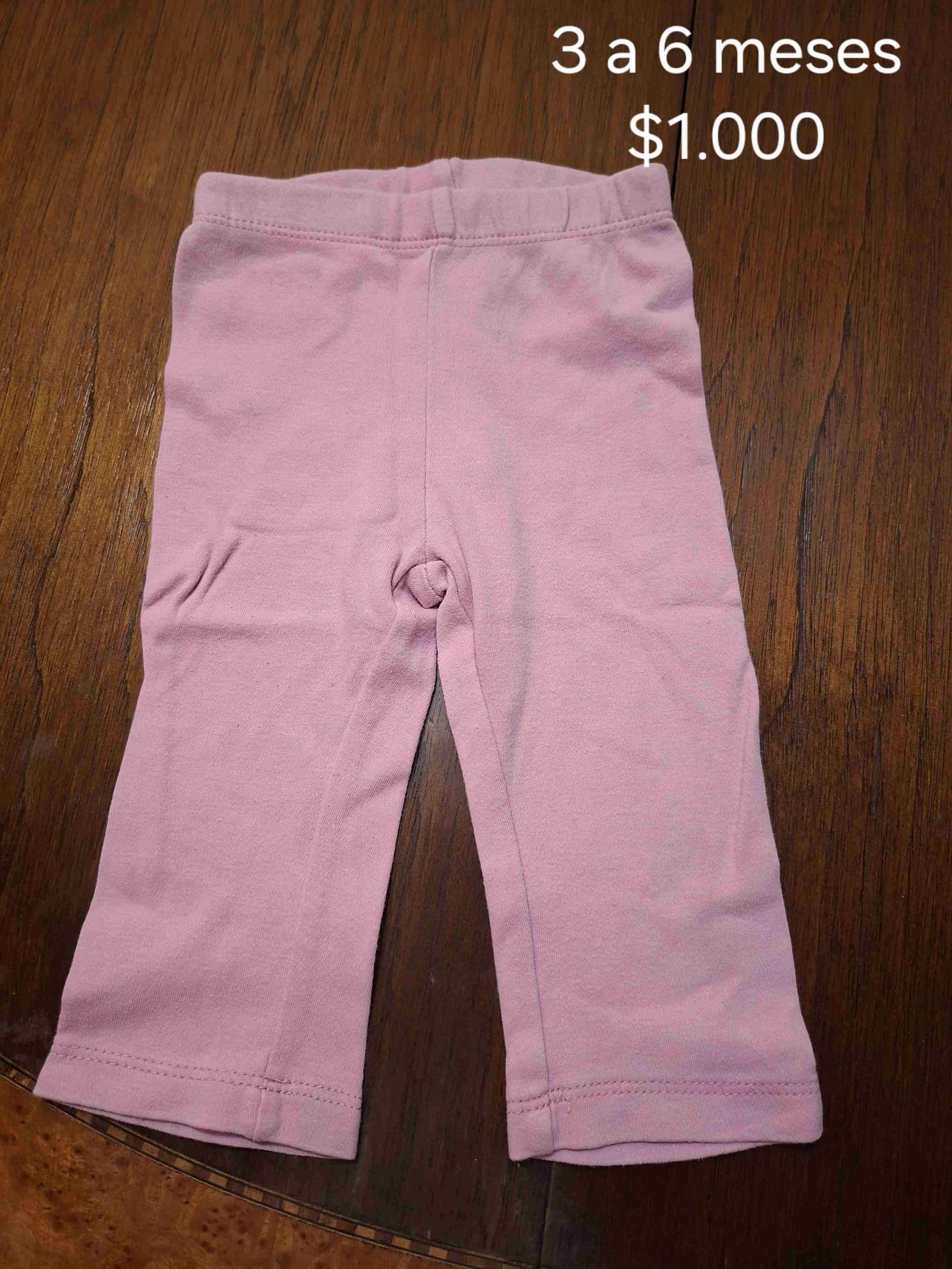 Pantalones bebé rosa