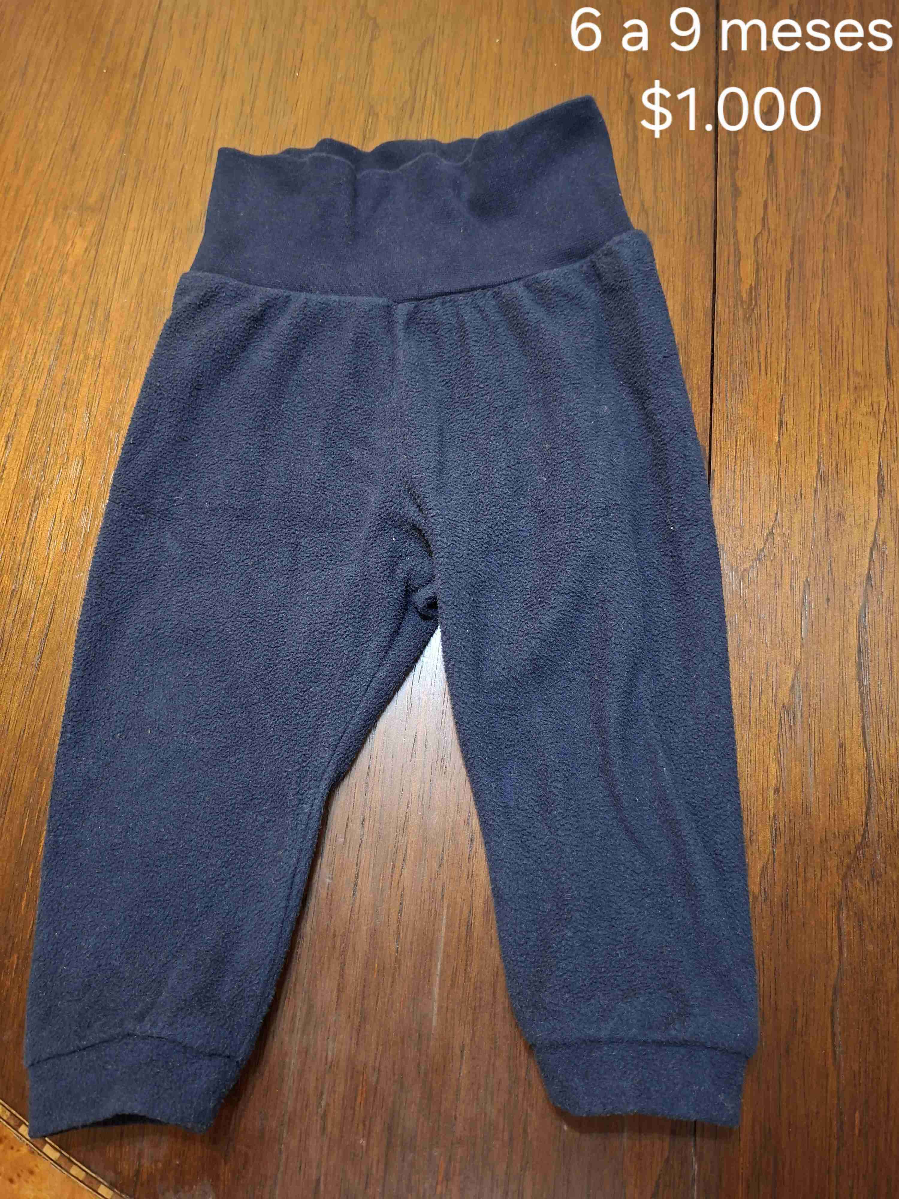 Pantalón polar bebé azul