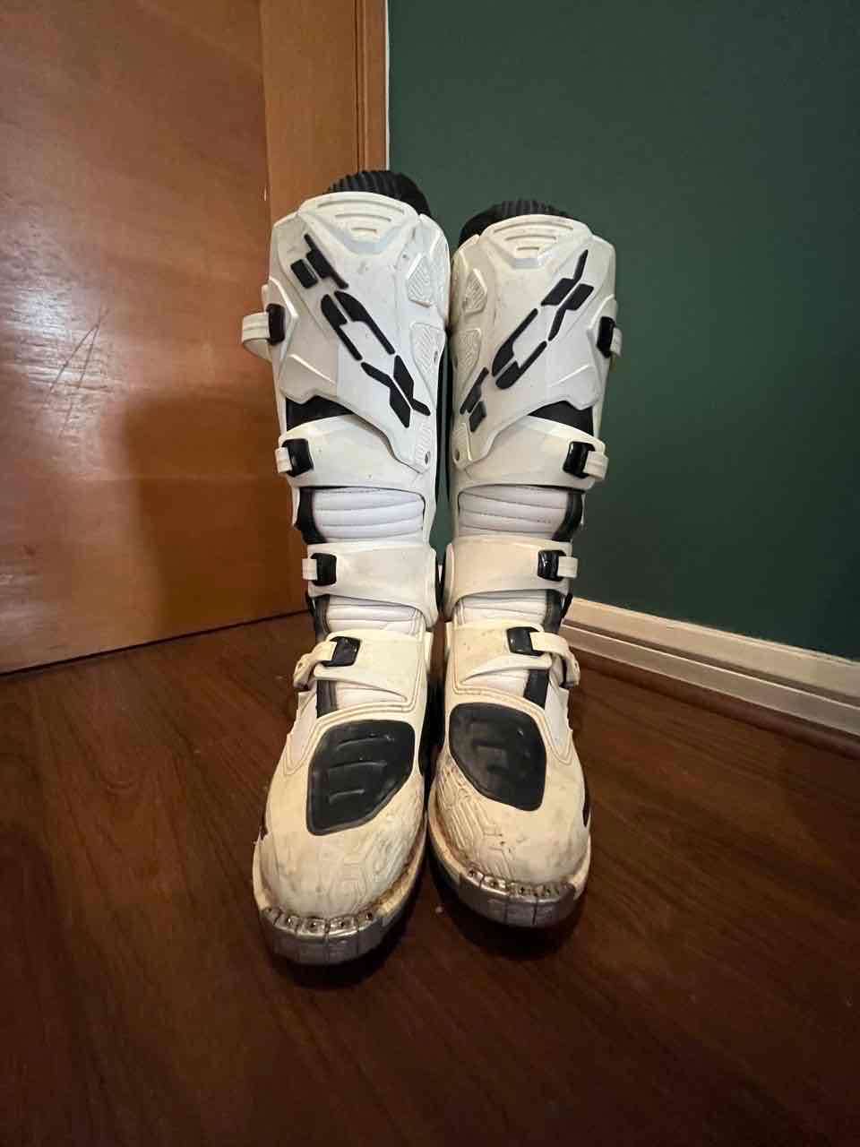 Botas de motocross blancas - miniatura 1