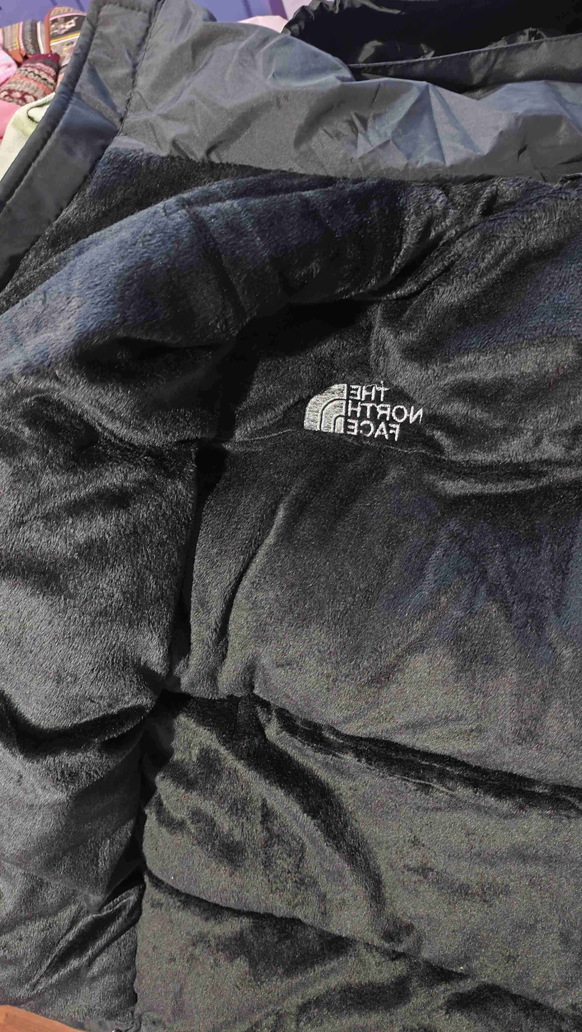 Chaqueta negra North Face con capucha - miniatura 2