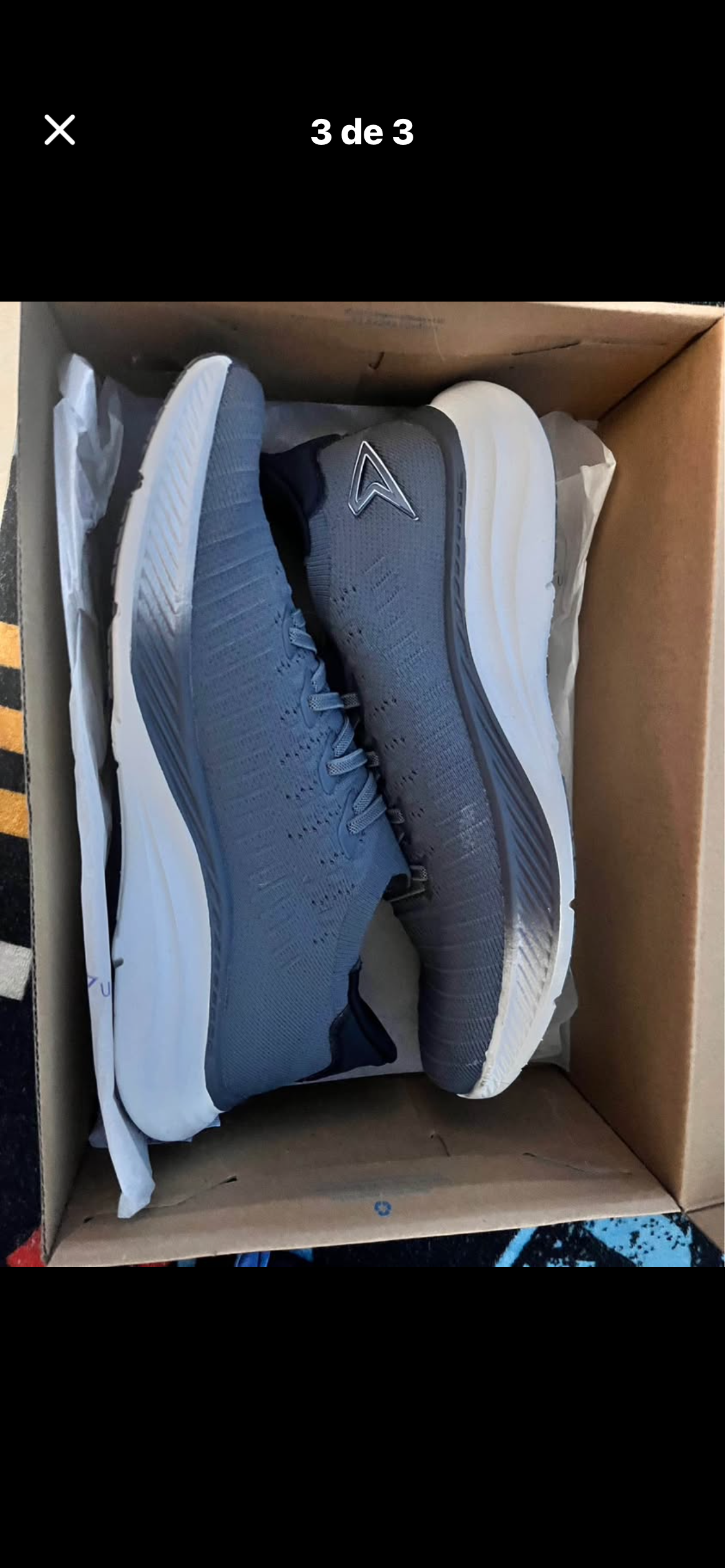 Zapatilla deportiva gris Power - miniatura 3