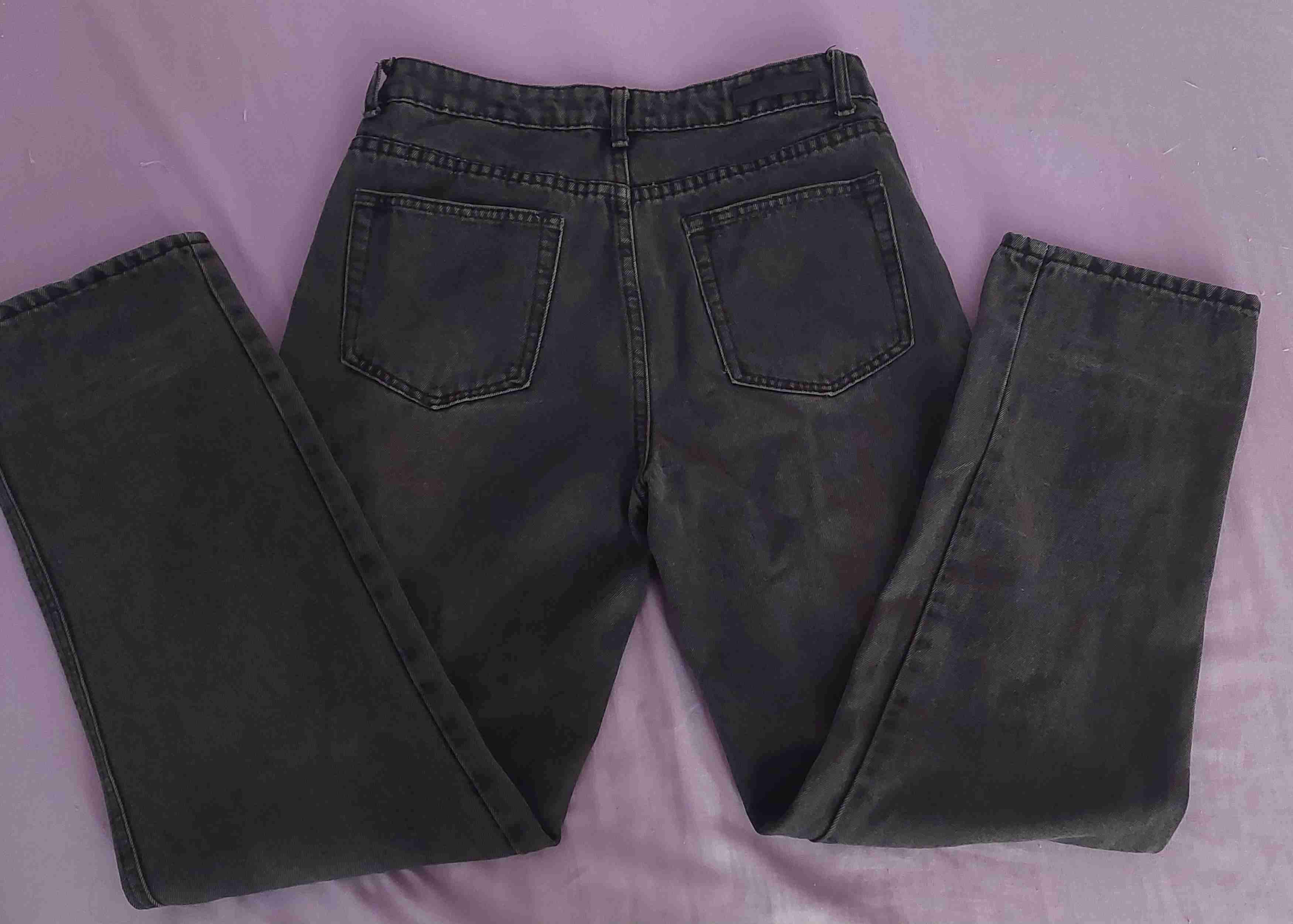 Jeans rectos gris oscuro - miniatura 2