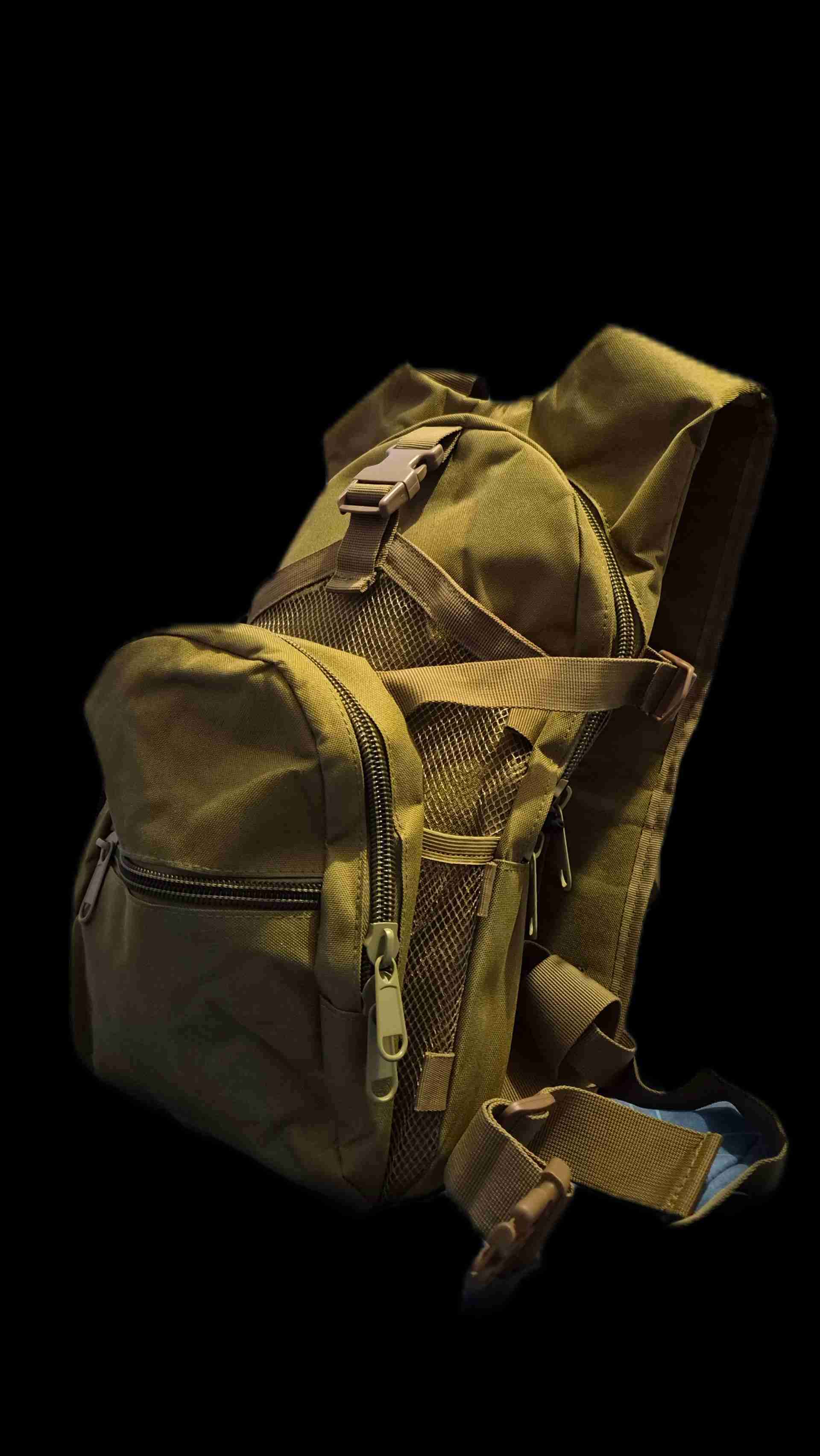 Mochila táctica color caqui 15 litros - miniatura 3