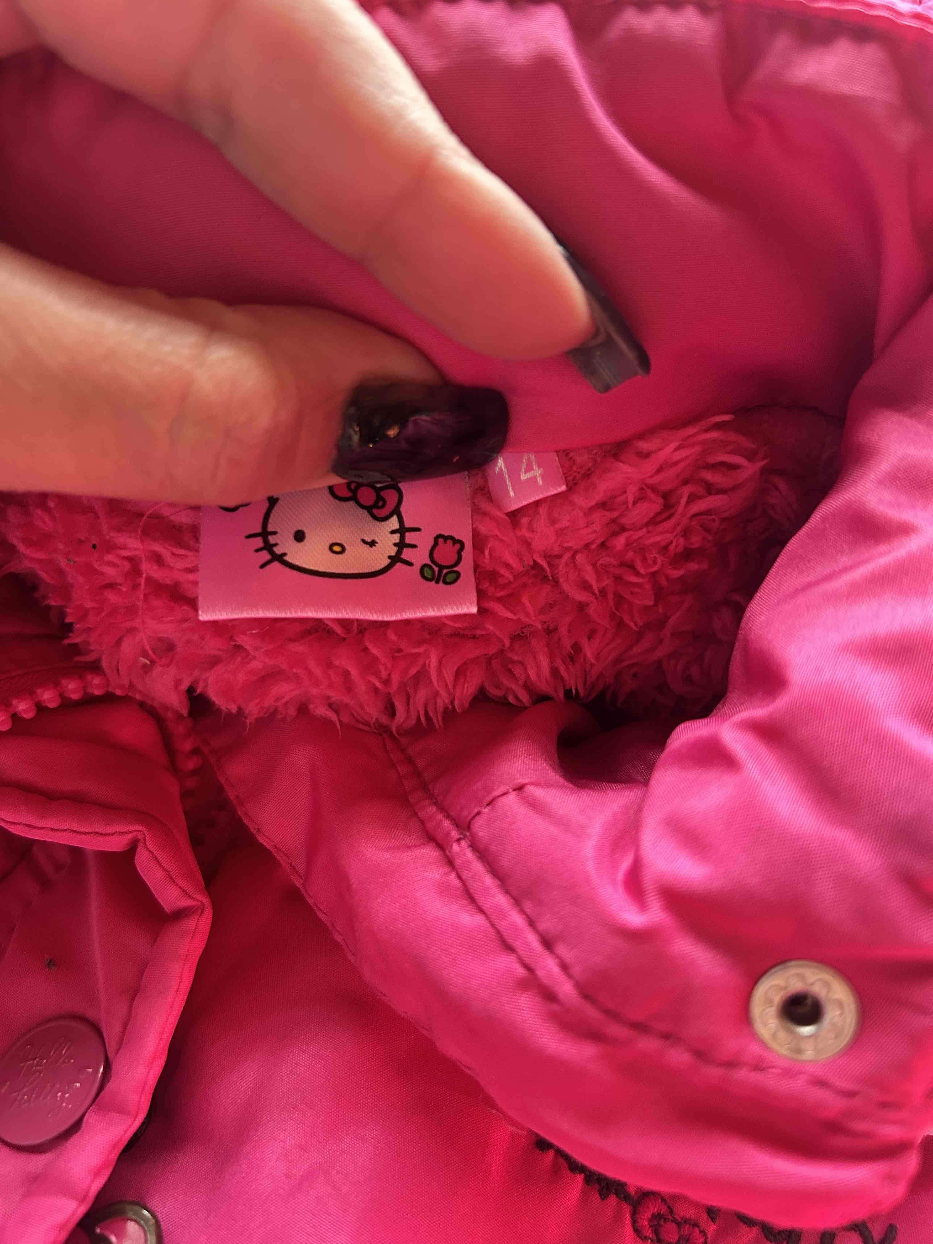 Parka niña, rosa con capucha - miniatura 4