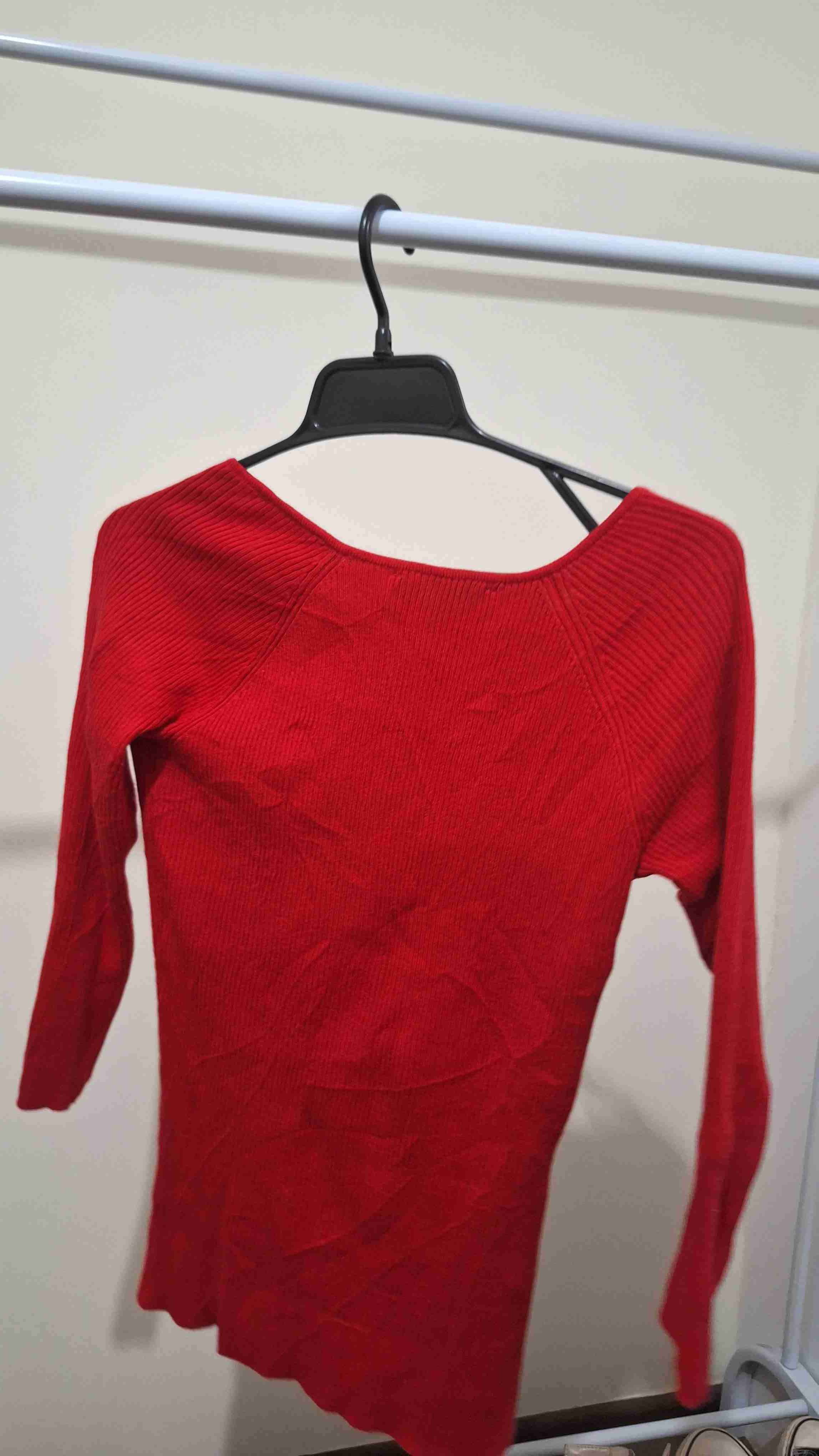 Suéter rojo de manga larga - miniatura 2