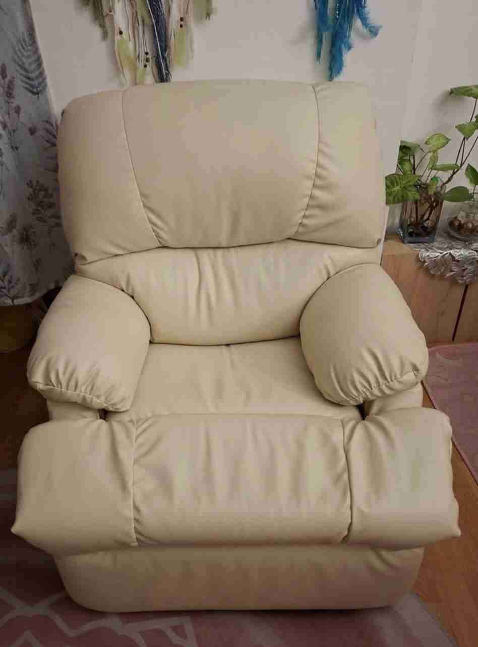 Sillón reclinable beige - miniatura 1