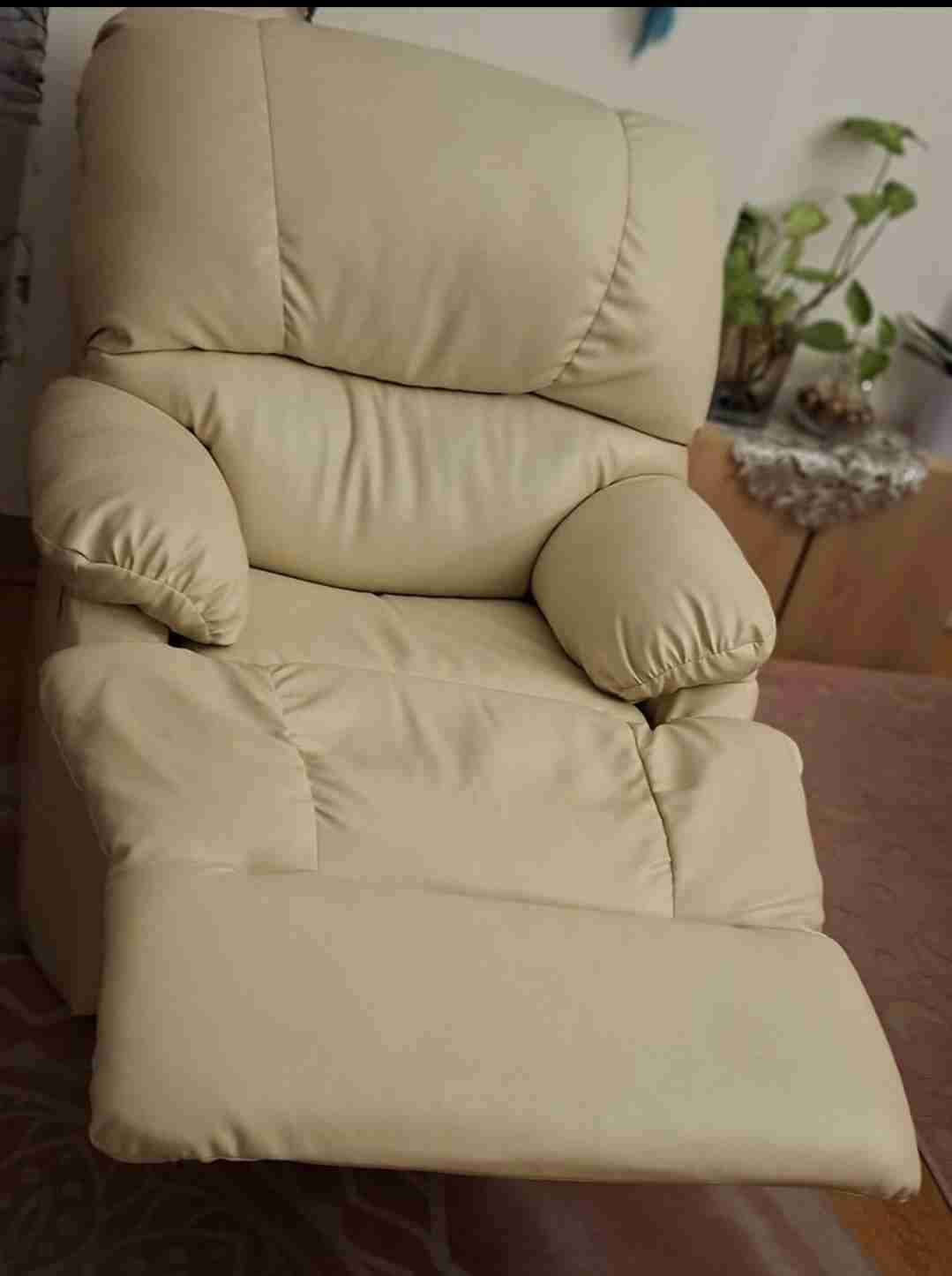 Sillón reclinable beige - miniatura 2