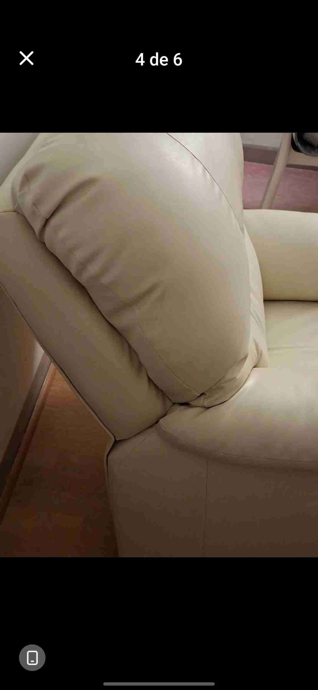 Sillón reclinable beige - miniatura 4