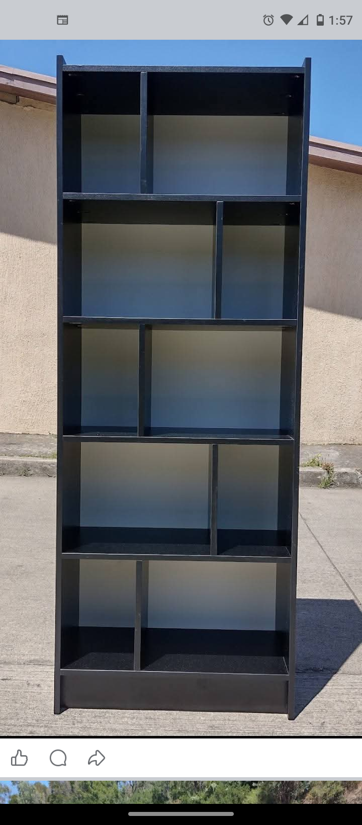 Estante librero multiusos negro . - miniatura 1