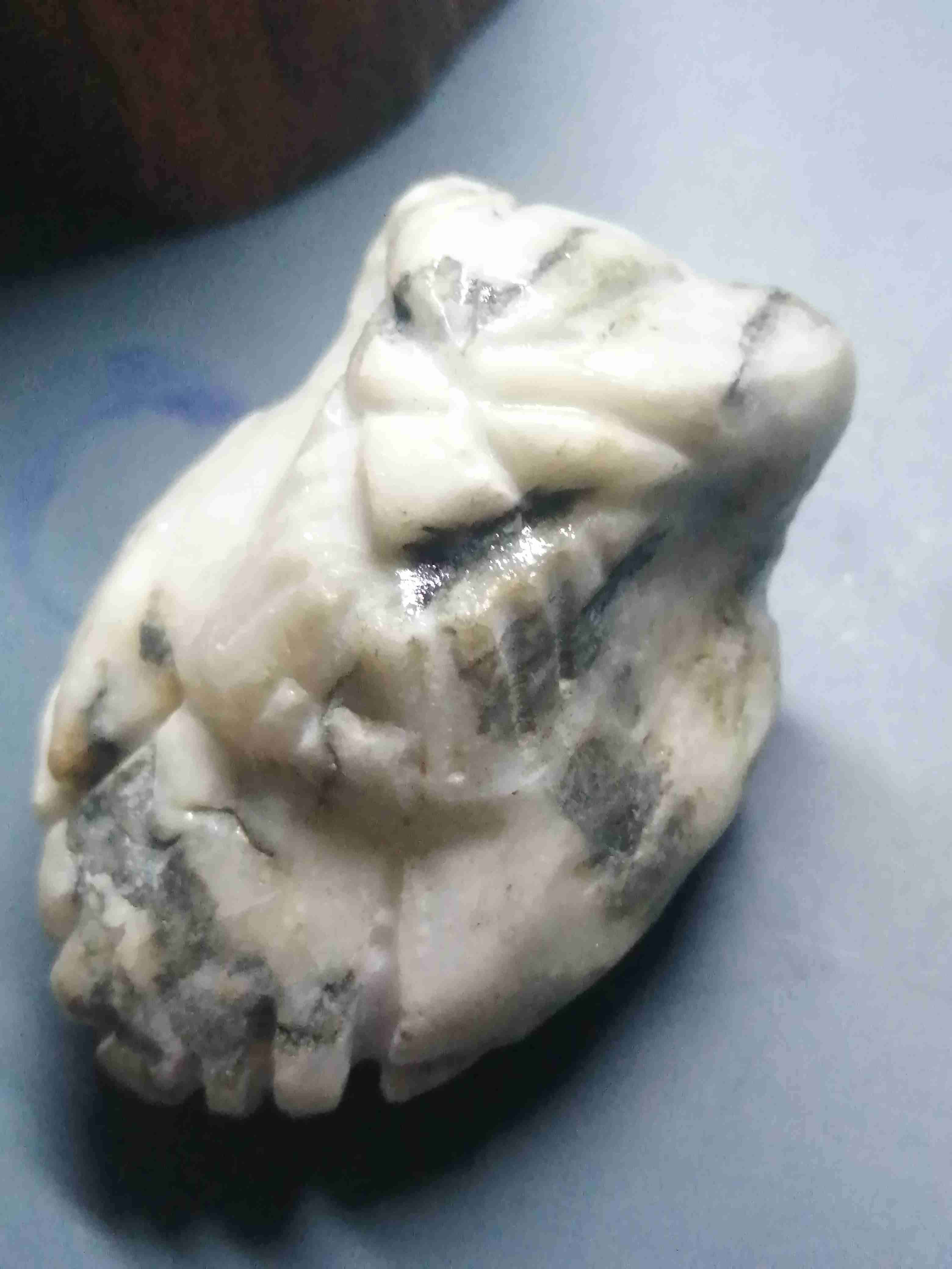 Escultura de búho en piedra magallanica 12cm. - miniatura 4