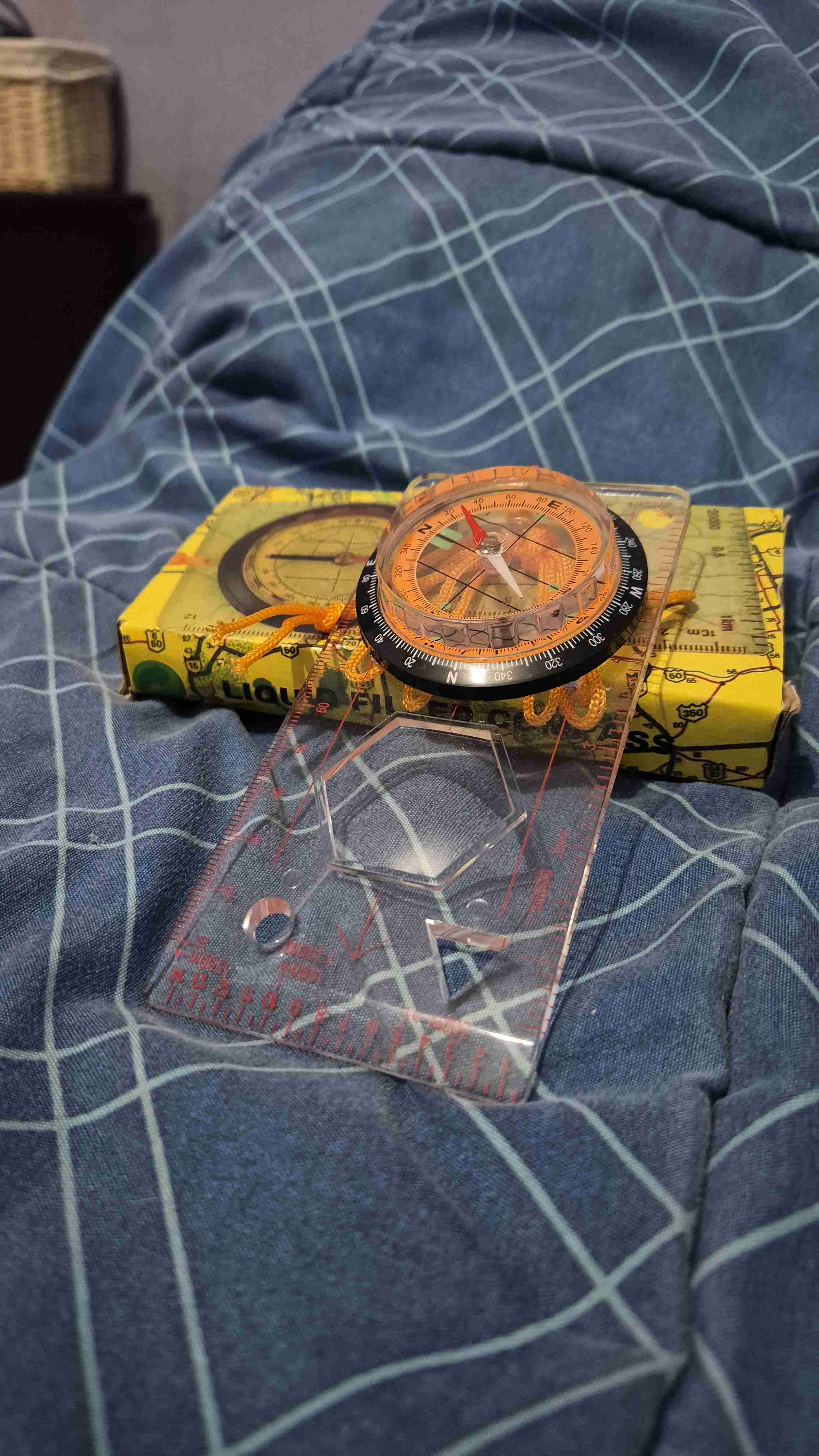 Brújula con regla topográfica - miniatura 2