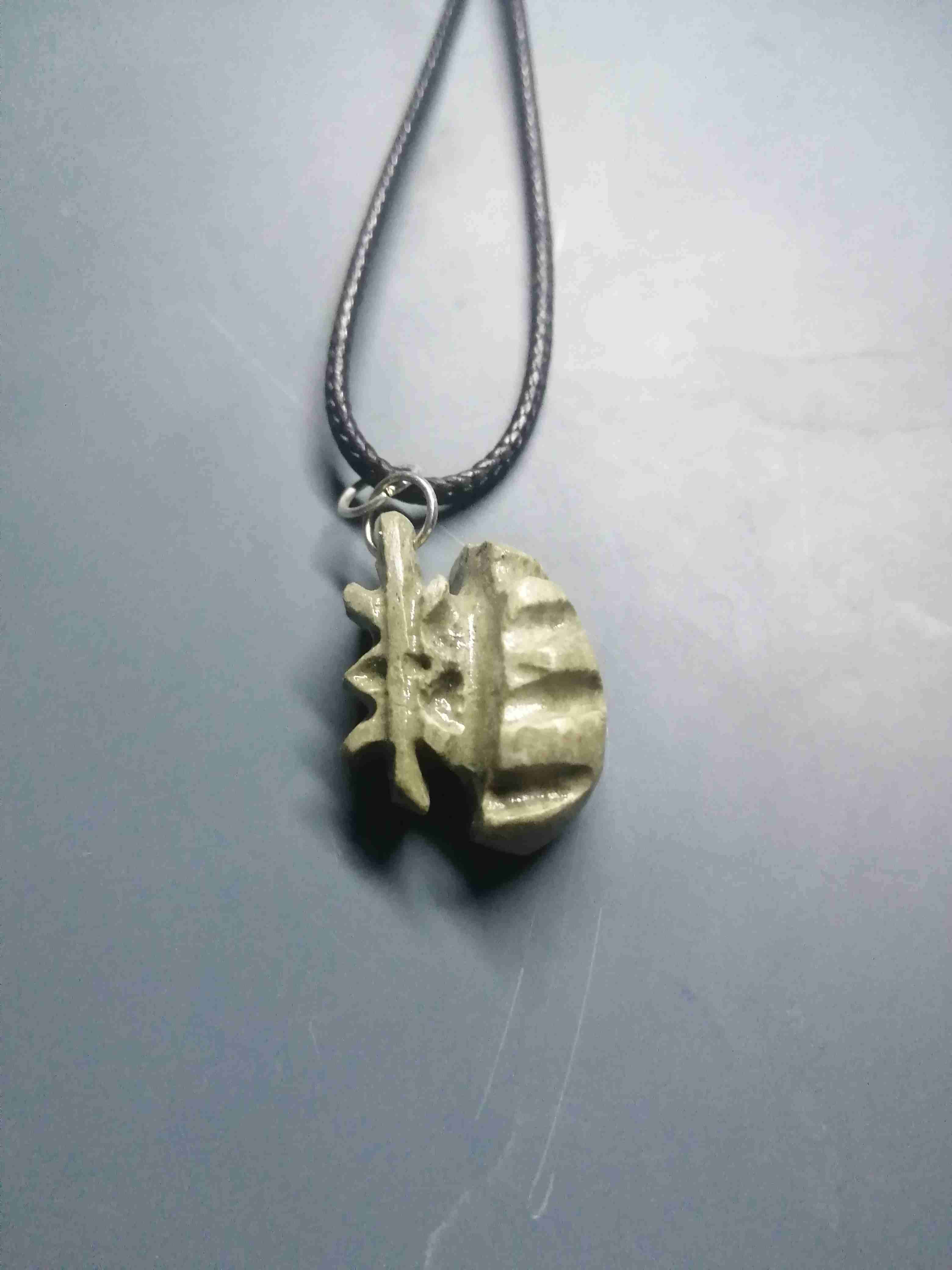 Colgante con collar negro de piedra magallanica - miniatura 6