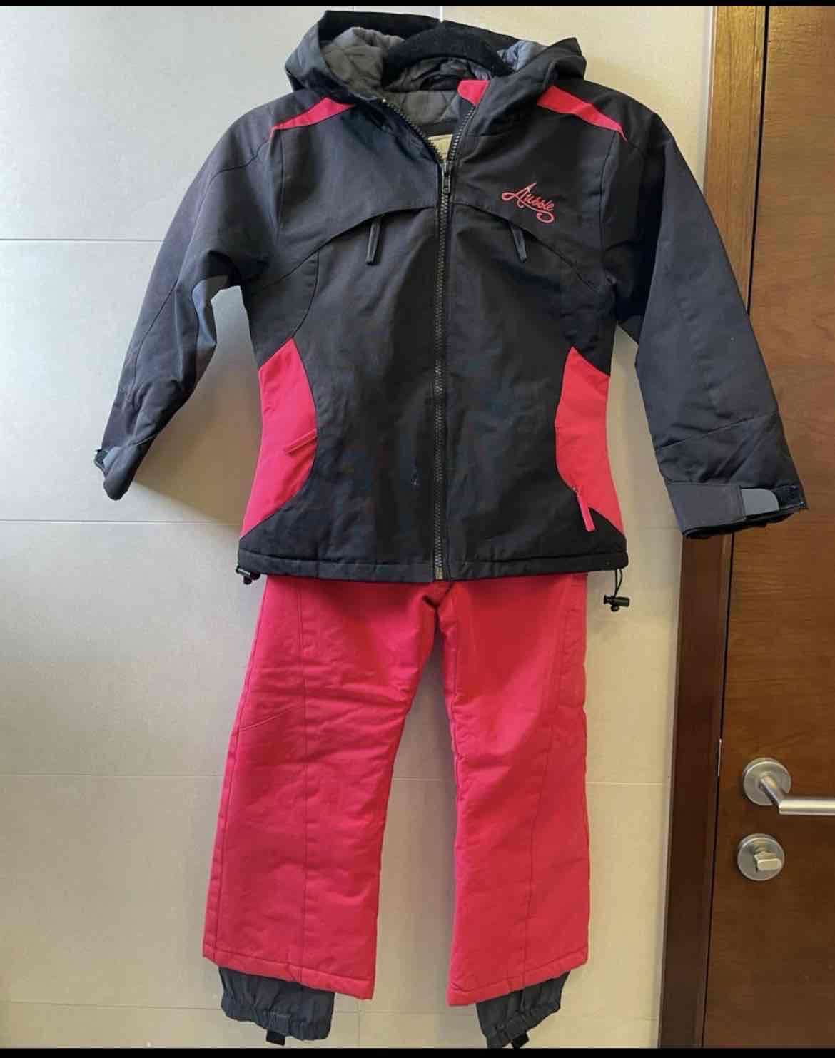 Chaqueta  ski negra con detalles rojos - miniatura 3